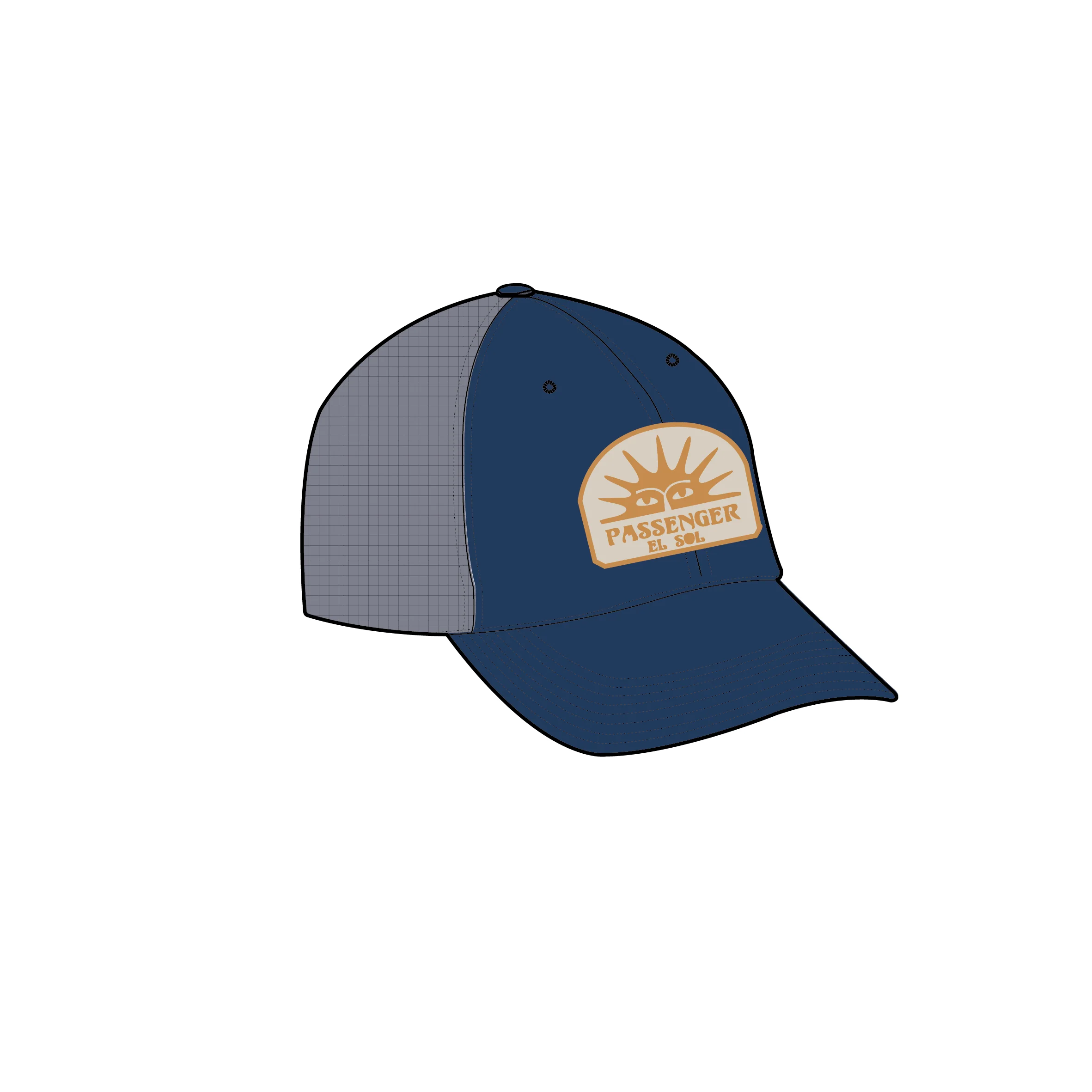 Midtown Trucker Cap - Blue Navy - Image 5