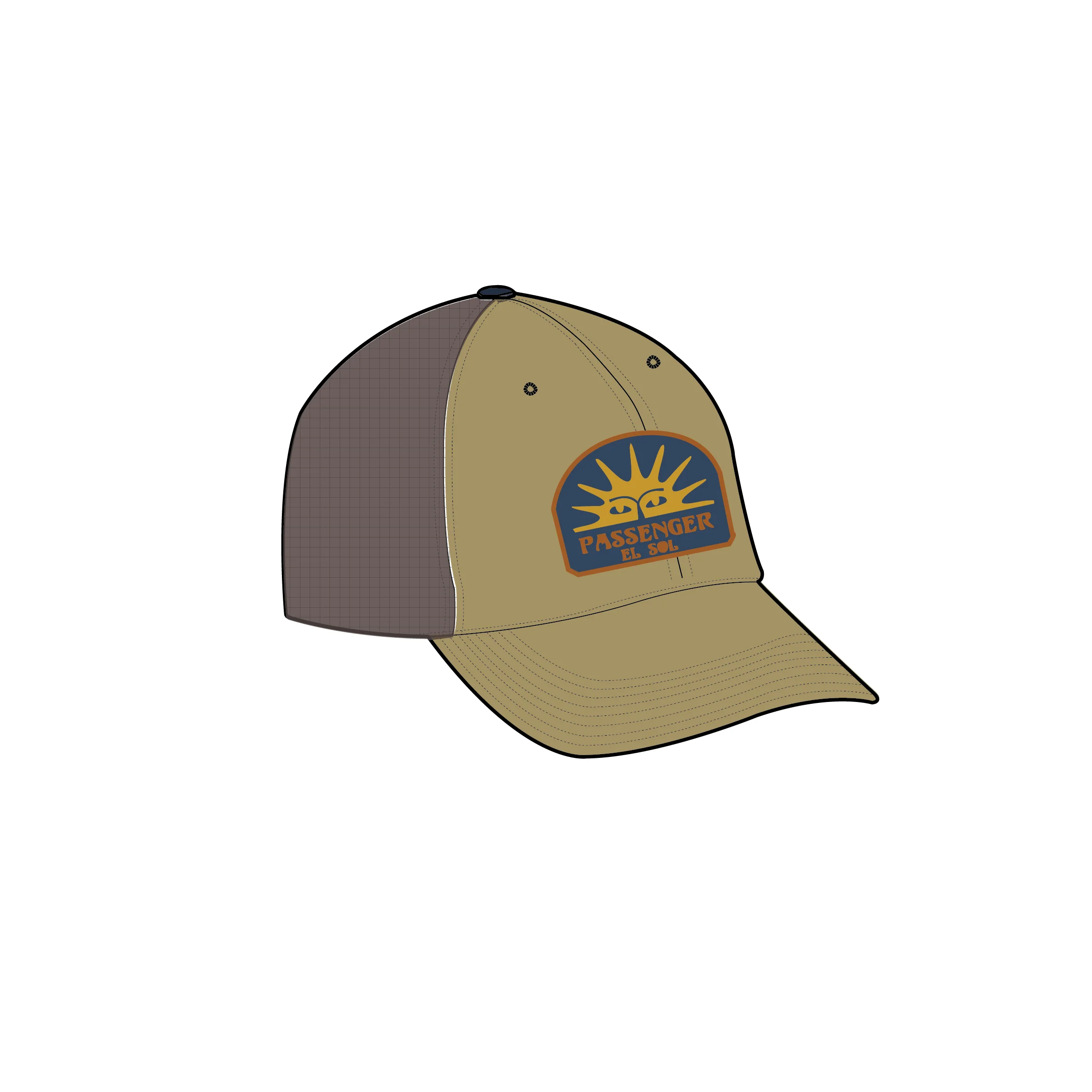 Midtown Trucker Cap - Warm Beige - Image 5