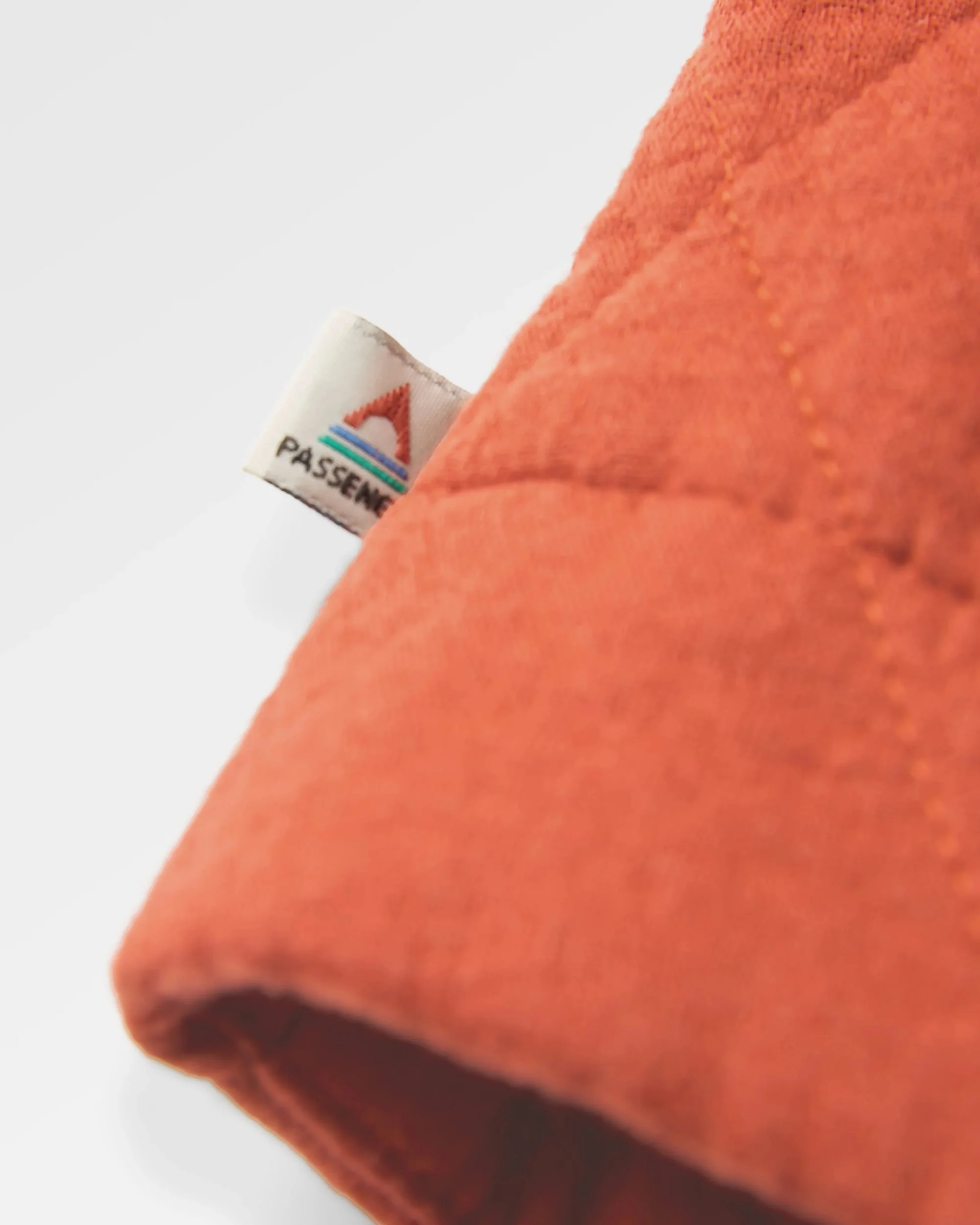 Mira Organic Cotton Quilted Overshirt - Red Ochre - Image 5