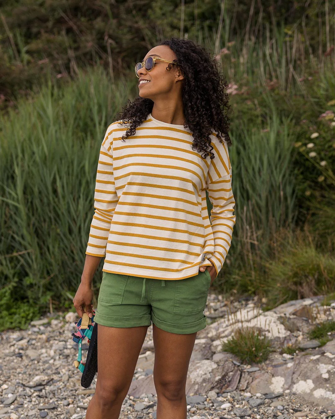 Misty Stripe LS T-Shirt - Honey - Image 2