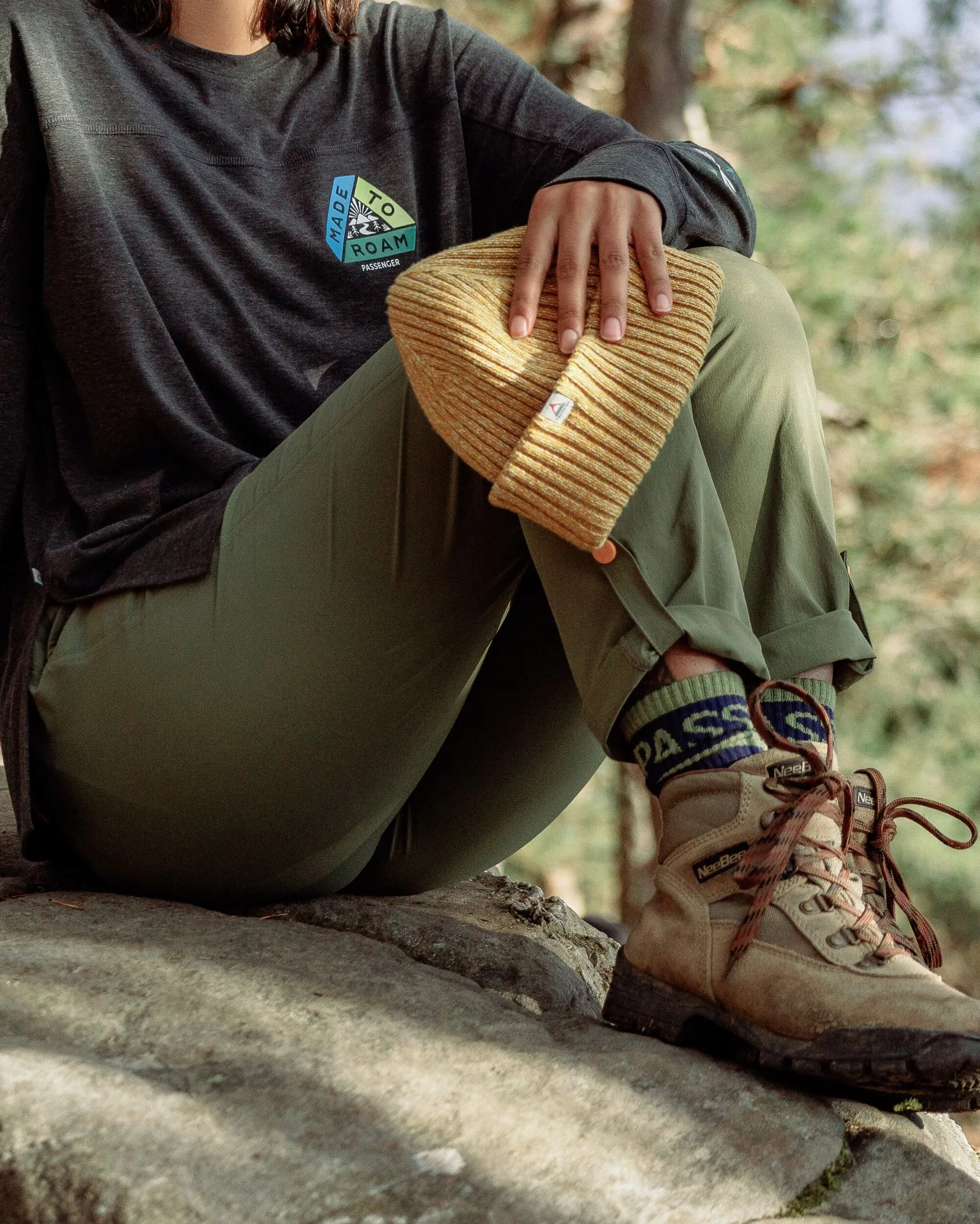 365 Trail Roll Up Trouser - Khaki - Image 5
