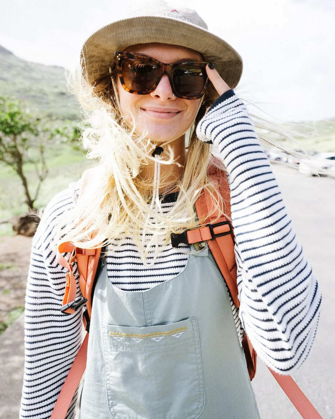 Muir Organic Knitted Jumper - Off White Stripe - Image 4