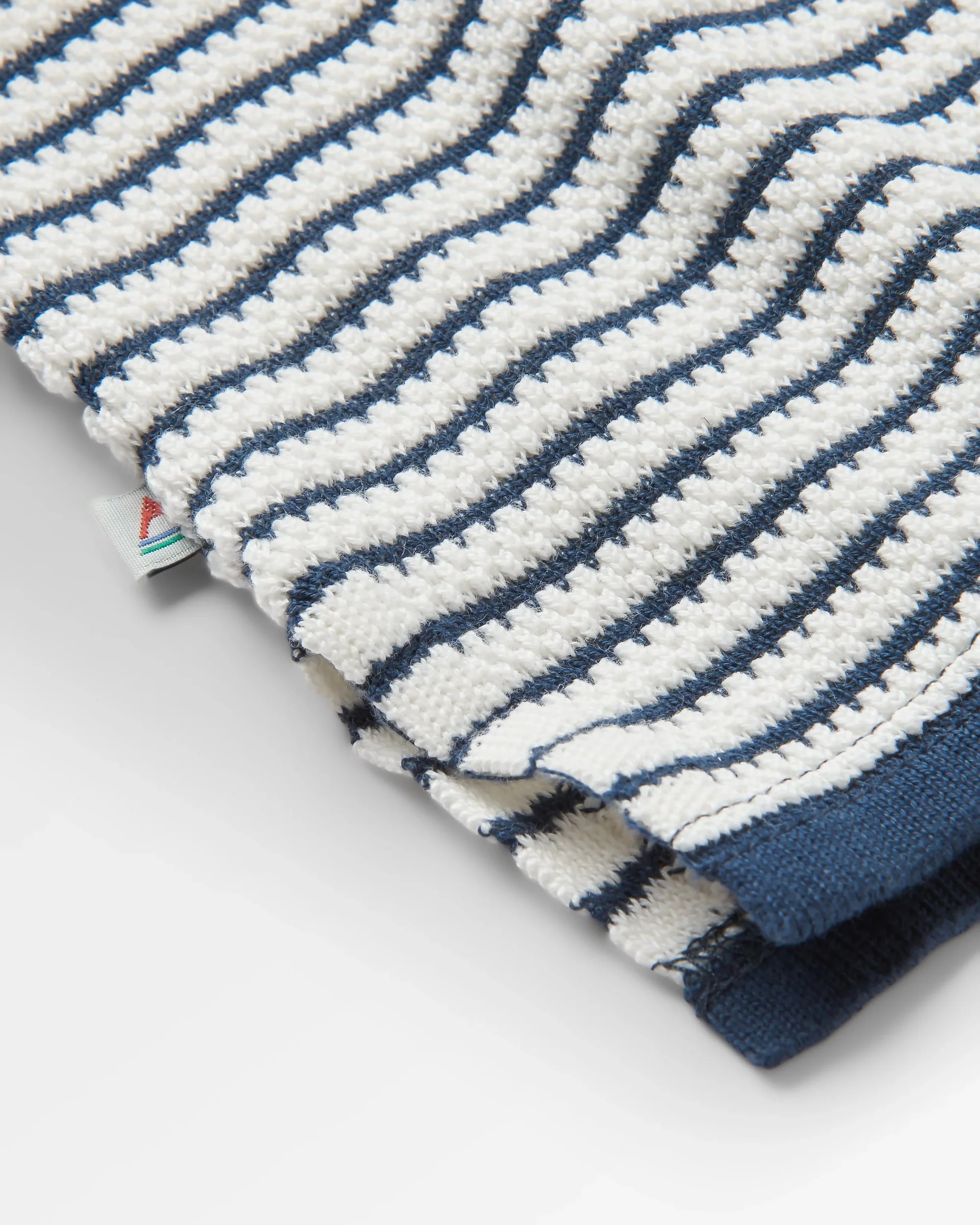 Muir Organic Knitted Jumper - Off White Stripe - Image 9