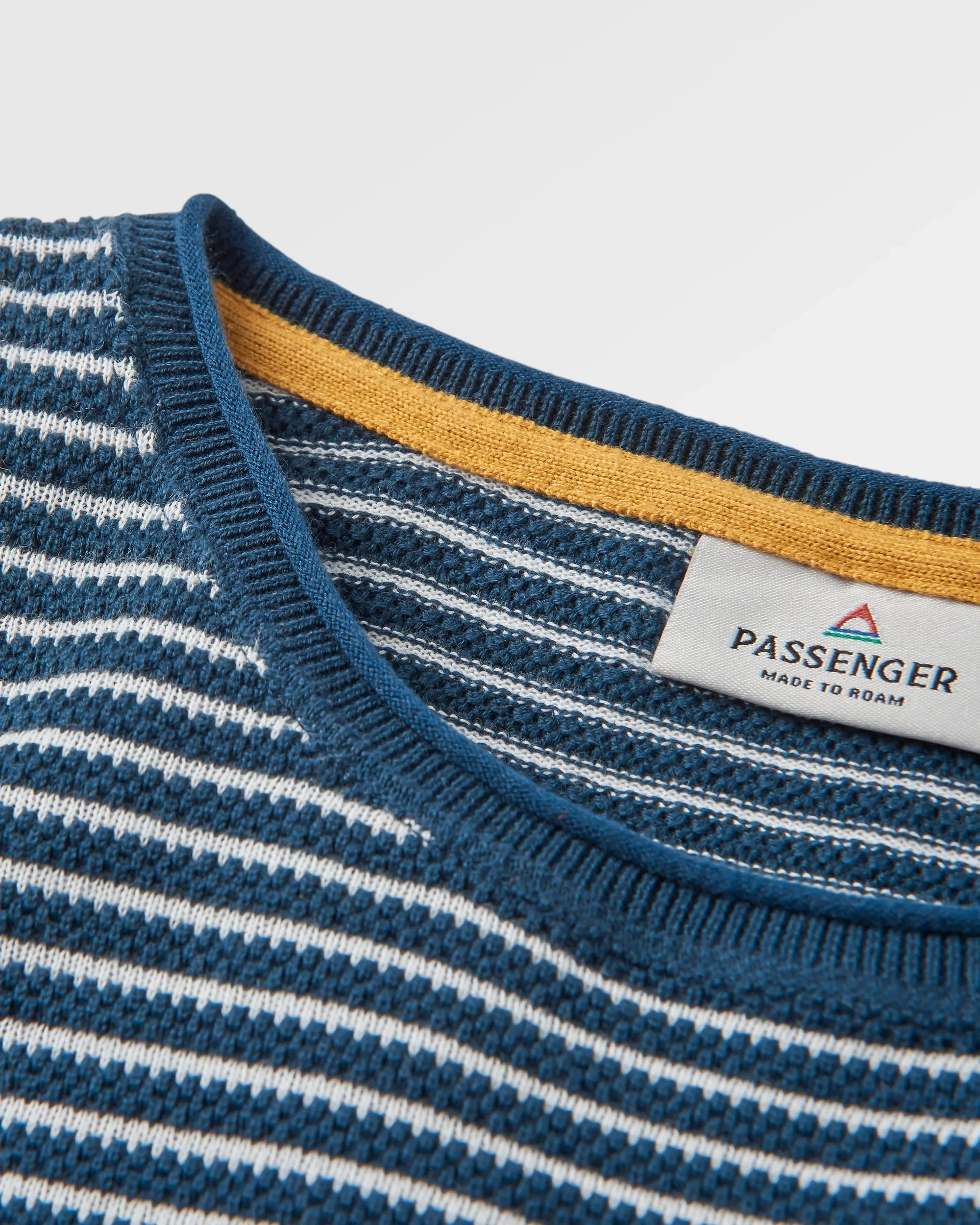 Muir Organic Knitted Jumper - Dark Denim - Image 2
