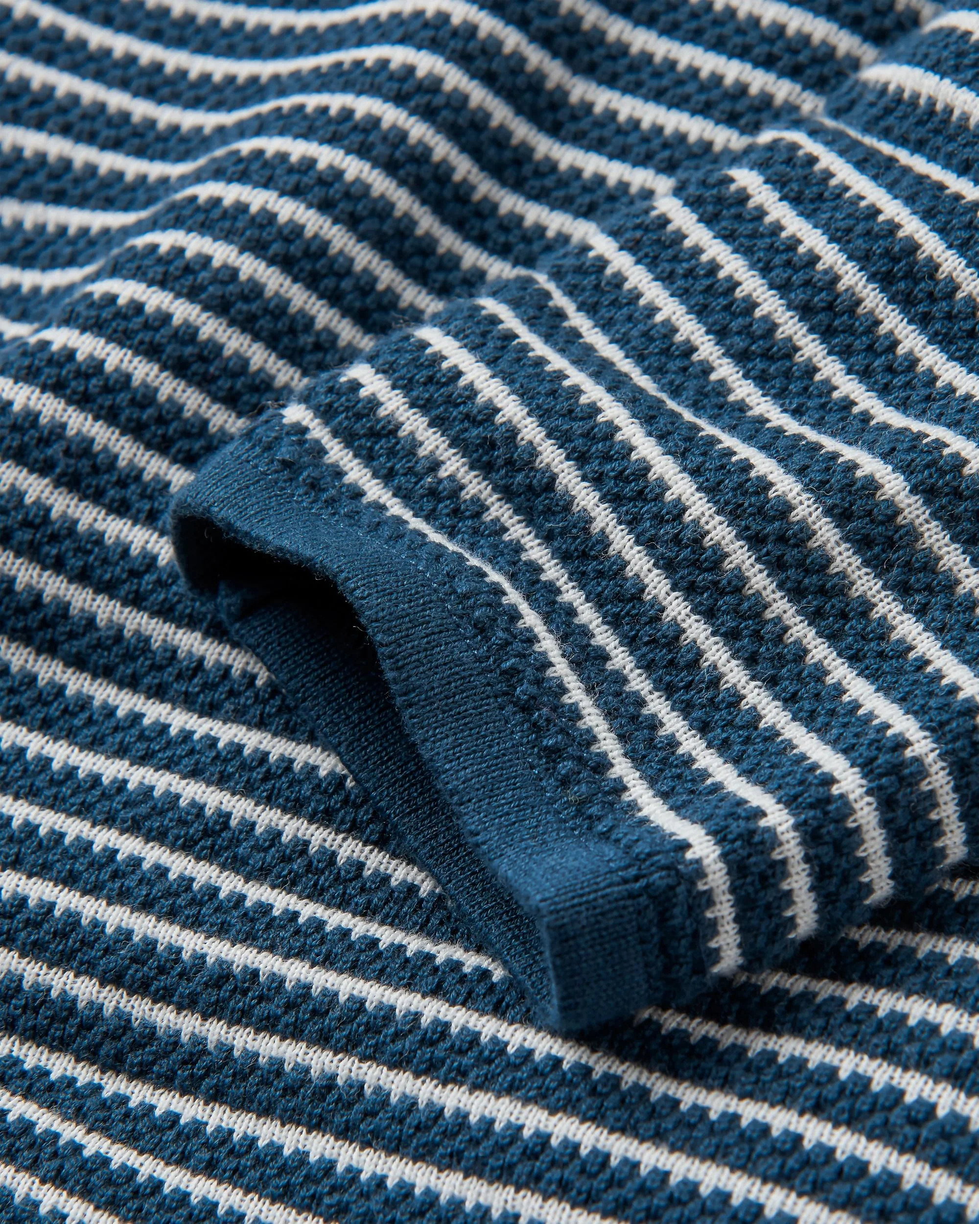 Muir Organic Knitted Jumper - Dark Denim - Image 3