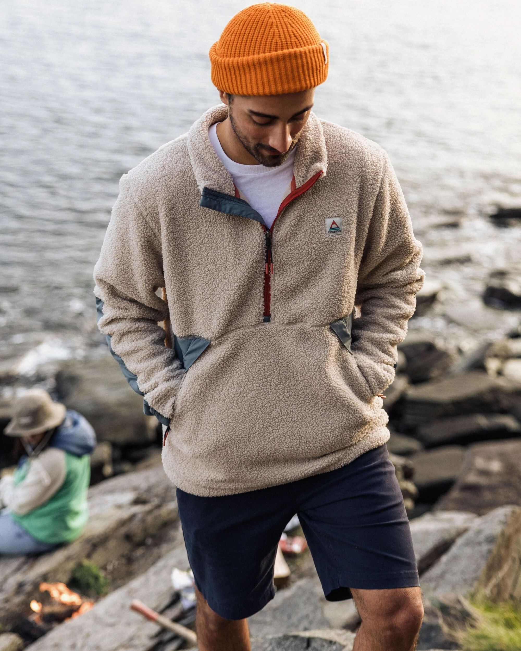 Muse Polar-Lined Sherpa Fleece - Pebble Grey - Image 3