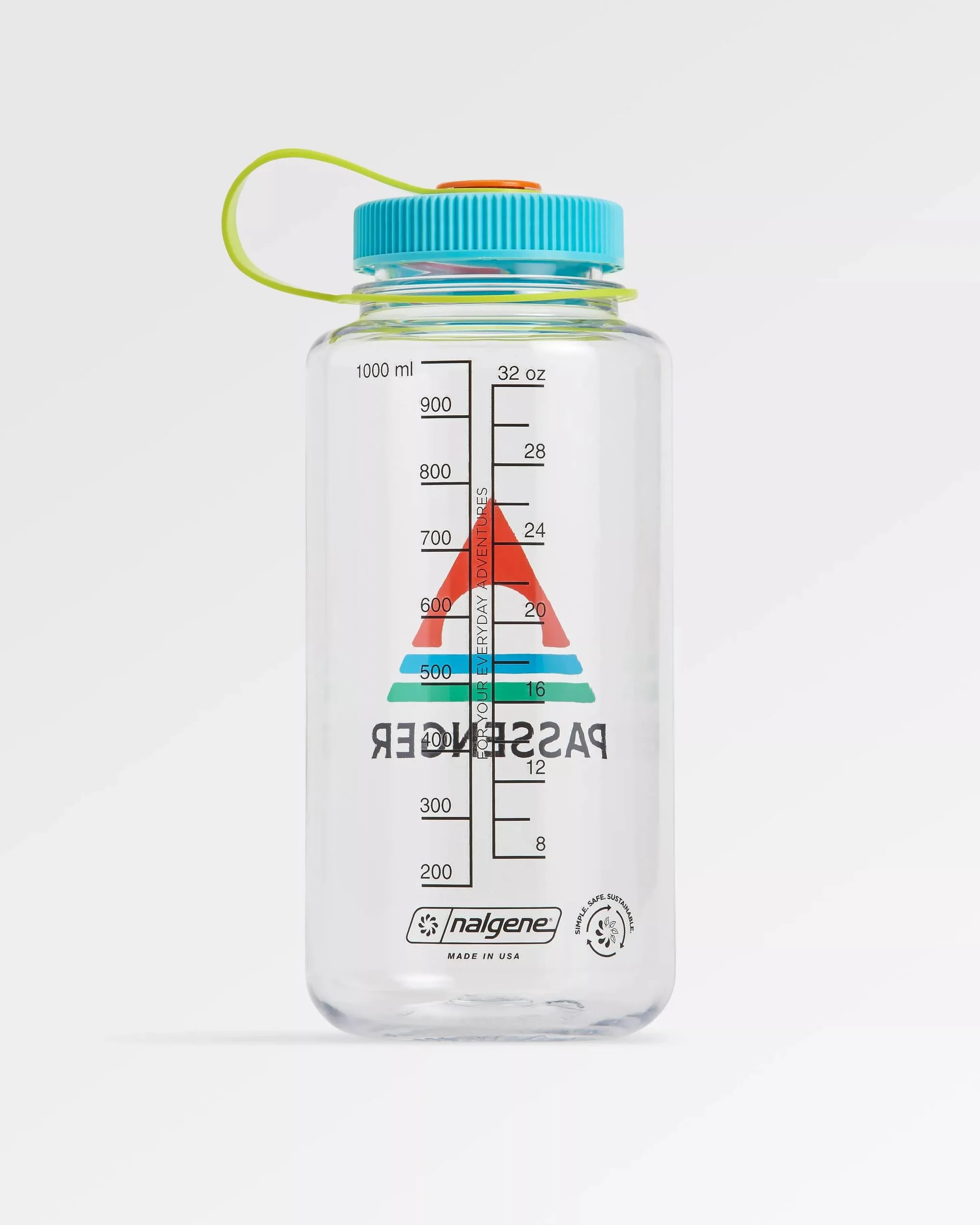 Nalgene 1L Wide Mouth Water Bottle - Clear - Clear - Image 6