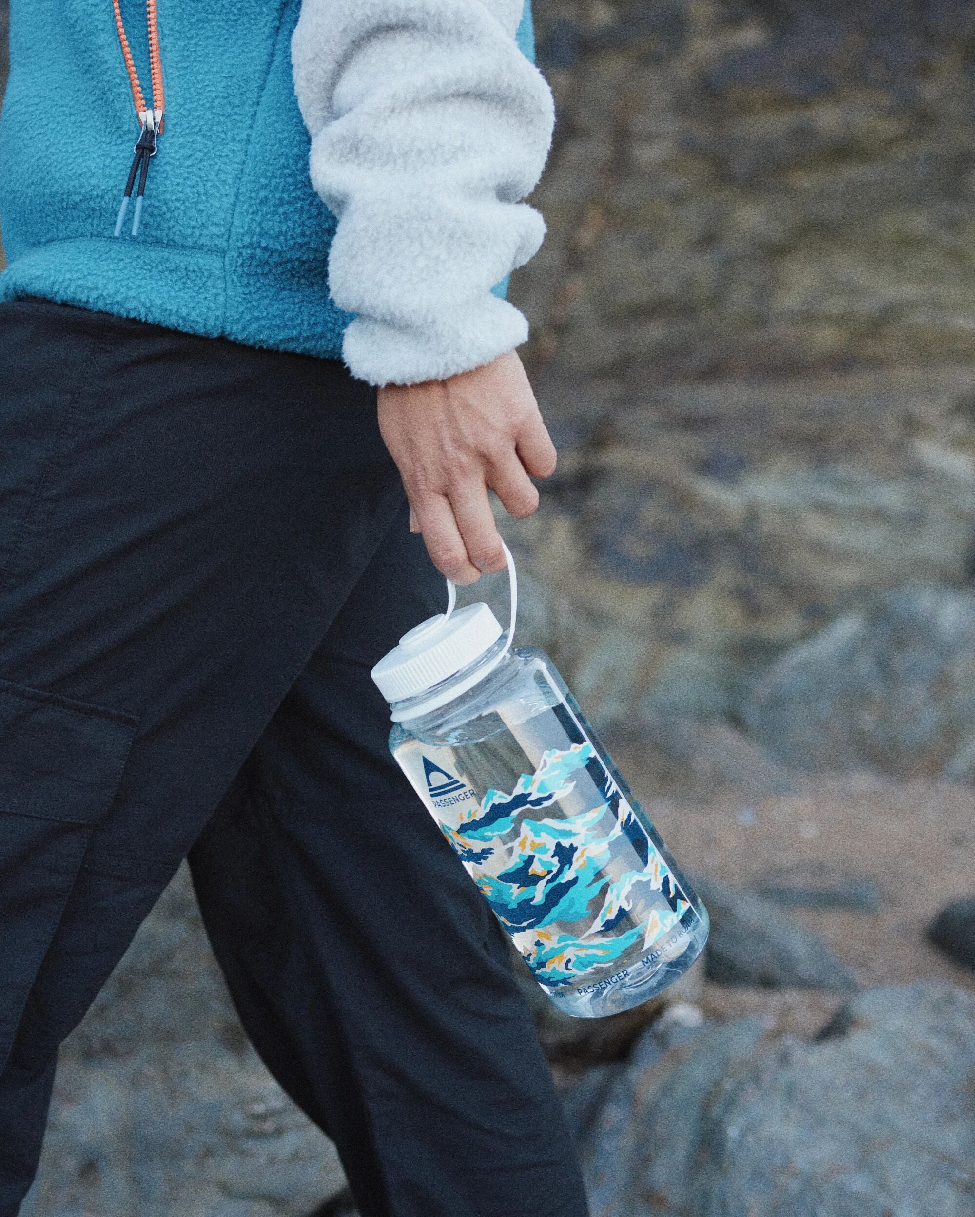 Nalgene 1L Wide Mouth Water Bottle - Winter Mountains - Image 3