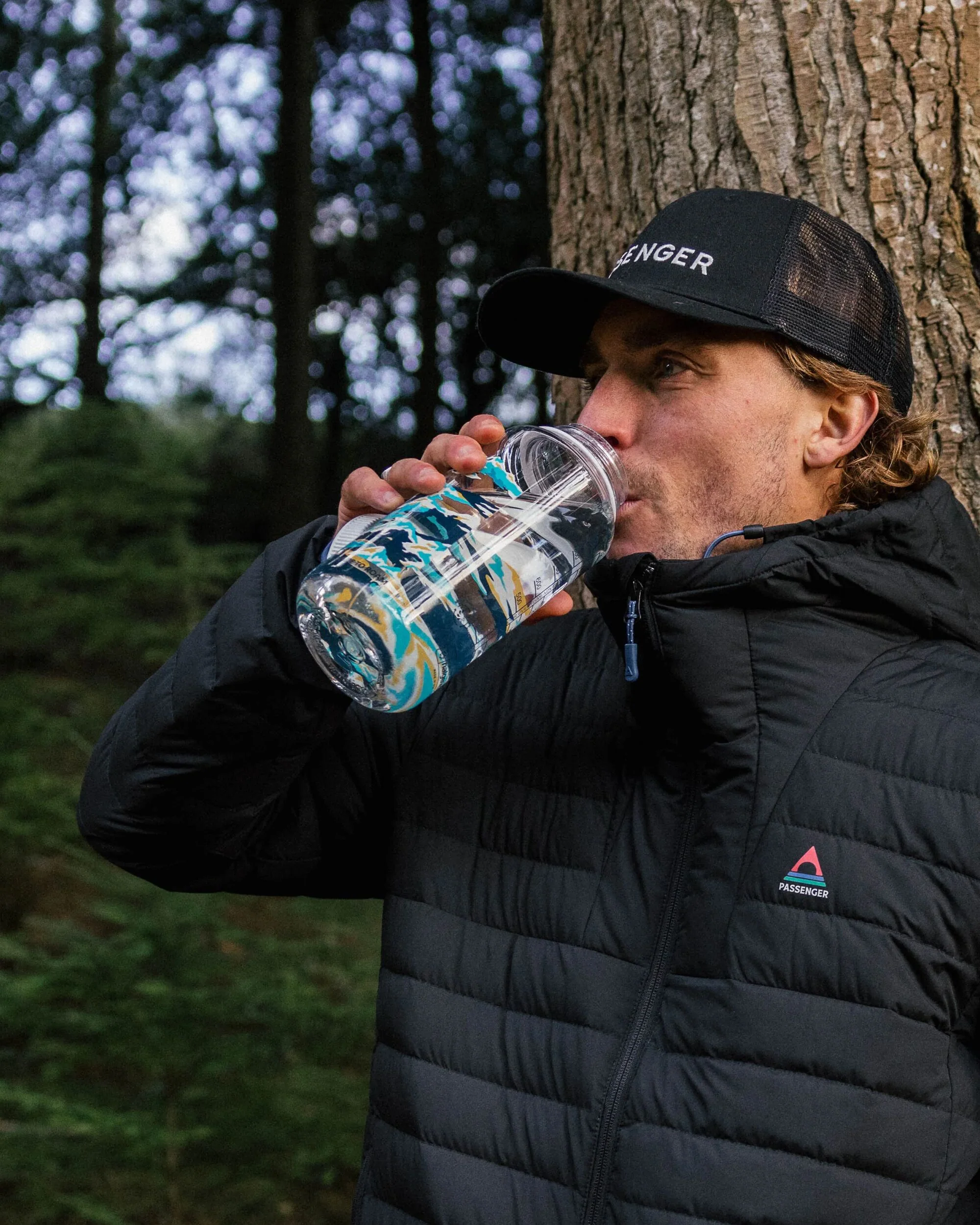Nalgene 1L Wide Mouth Water Bottle - Winter Mountains - Image 4