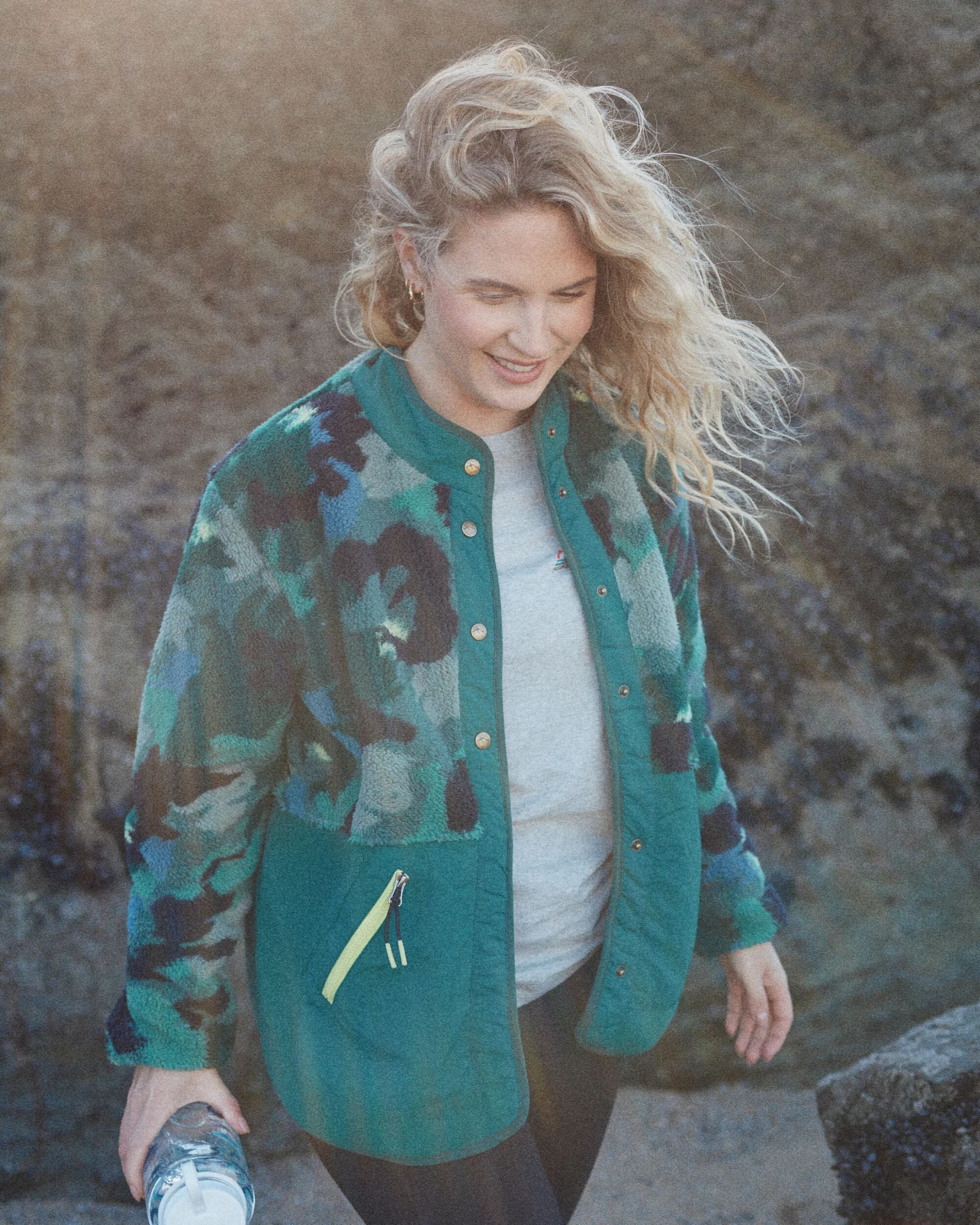 Navegado Soft-Touch Sherpa Fleece - Alpine Camo Rain Forest - Image 2