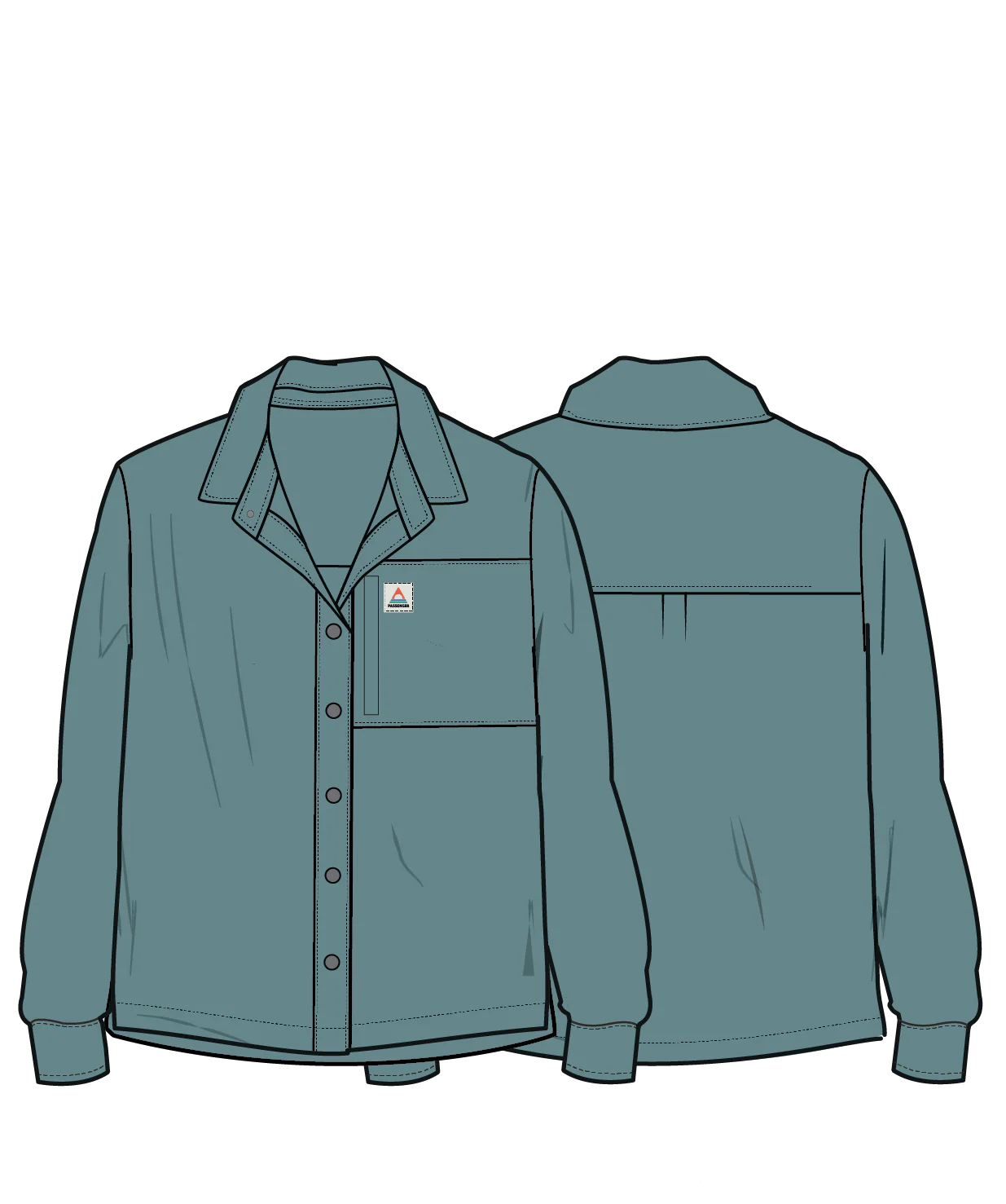 Navigate Stretch Shirt - Arctic - Image 8
