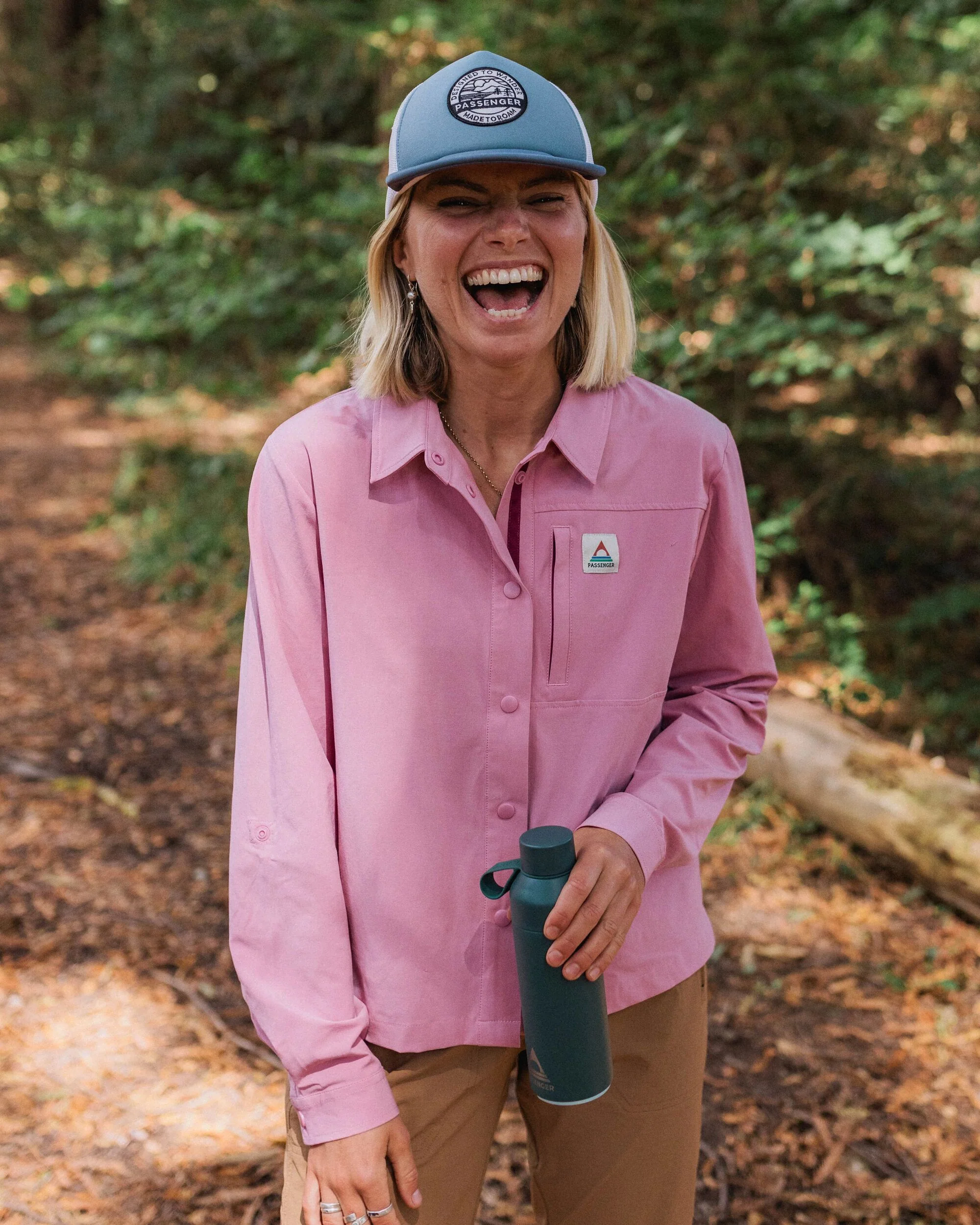 Navigate Stretch Shirt - Pink Haze - Image 5