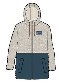 Nestling Polar-Lined Sherpa Fleece - Tidal Blue - Image 11
