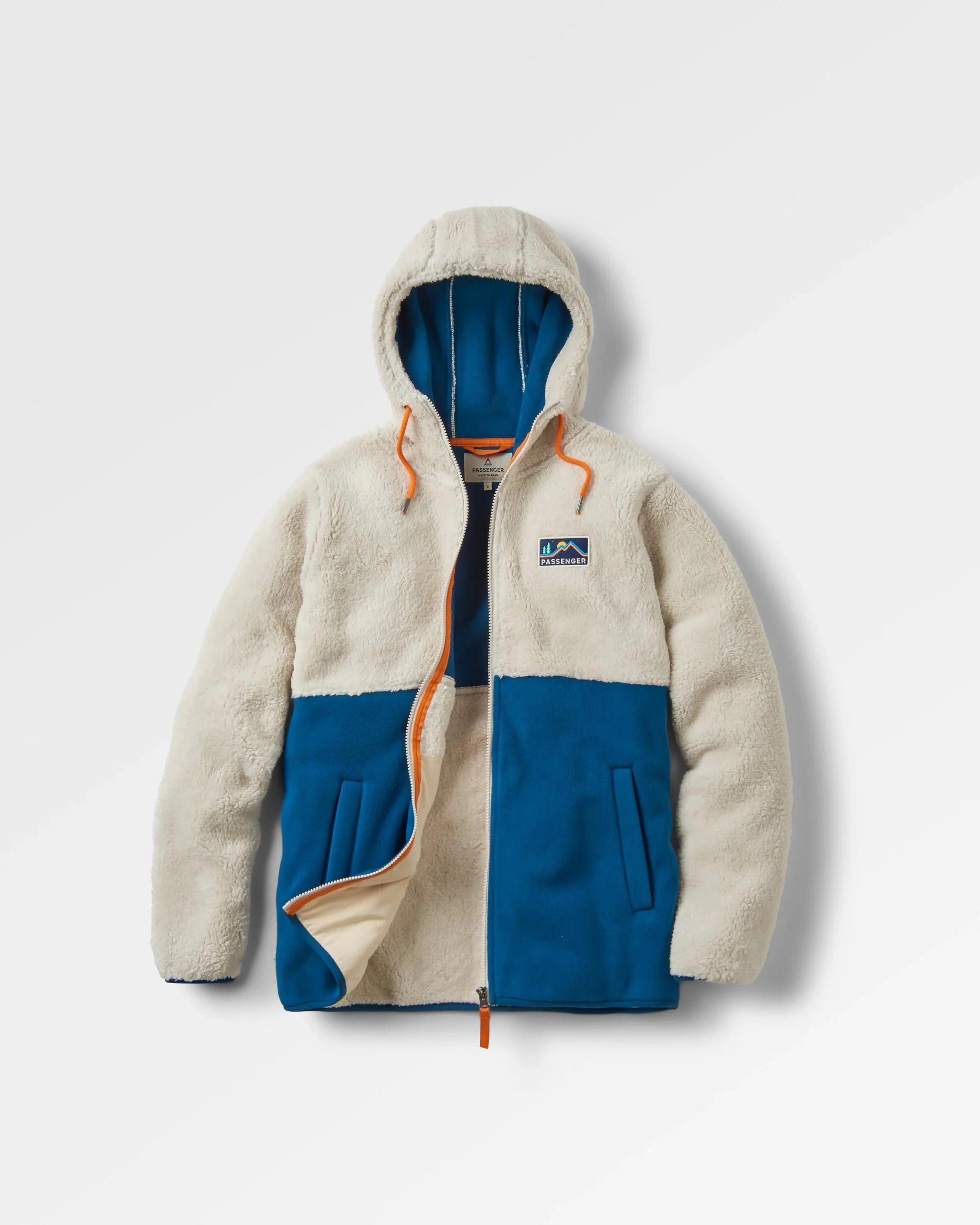 Nestling Polar-Lined Sherpa Fleece - Tidal Blue - Image 2
