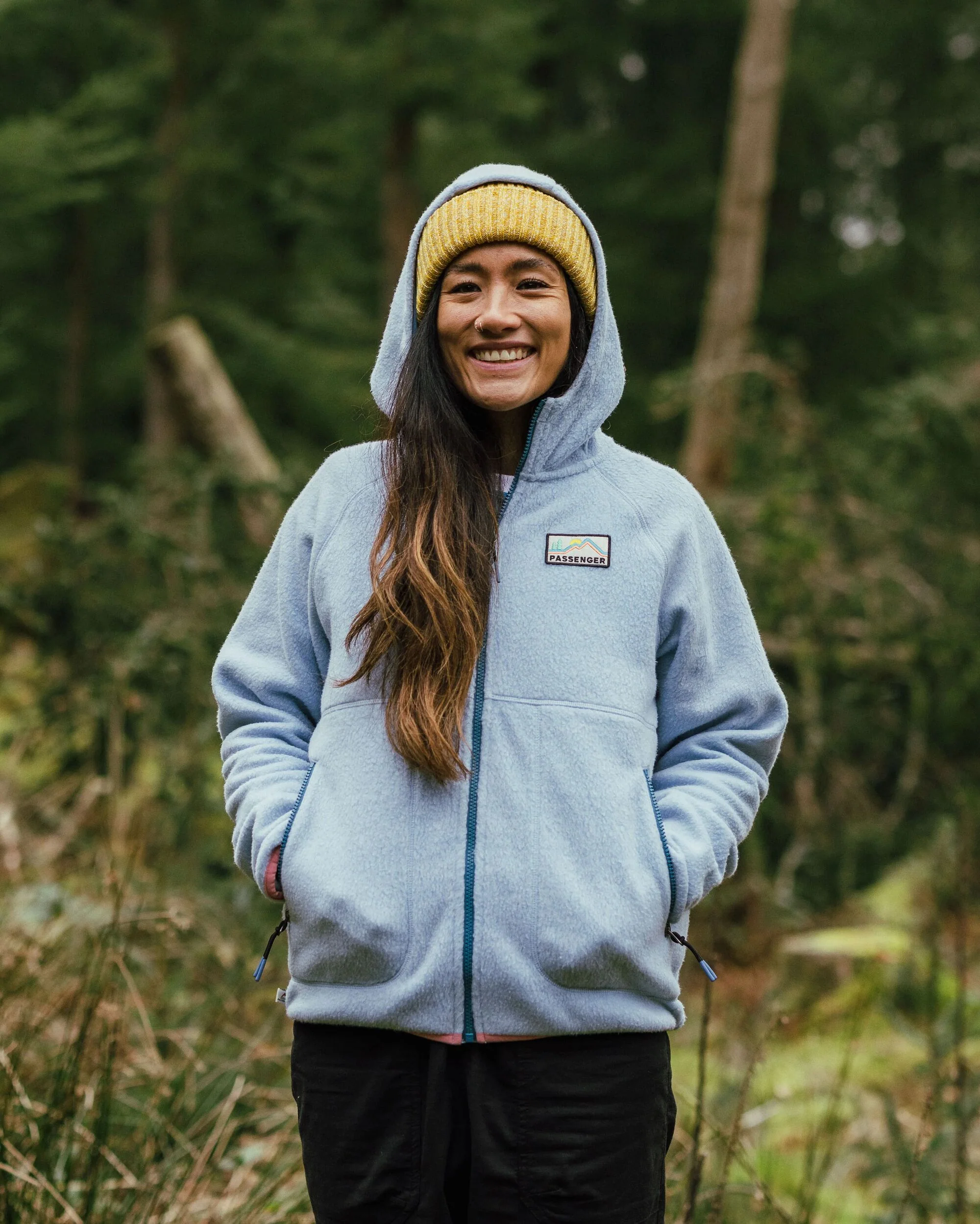 North Coast Vista Full Zip Sherpa Fleece - Blue Fog - Image 6