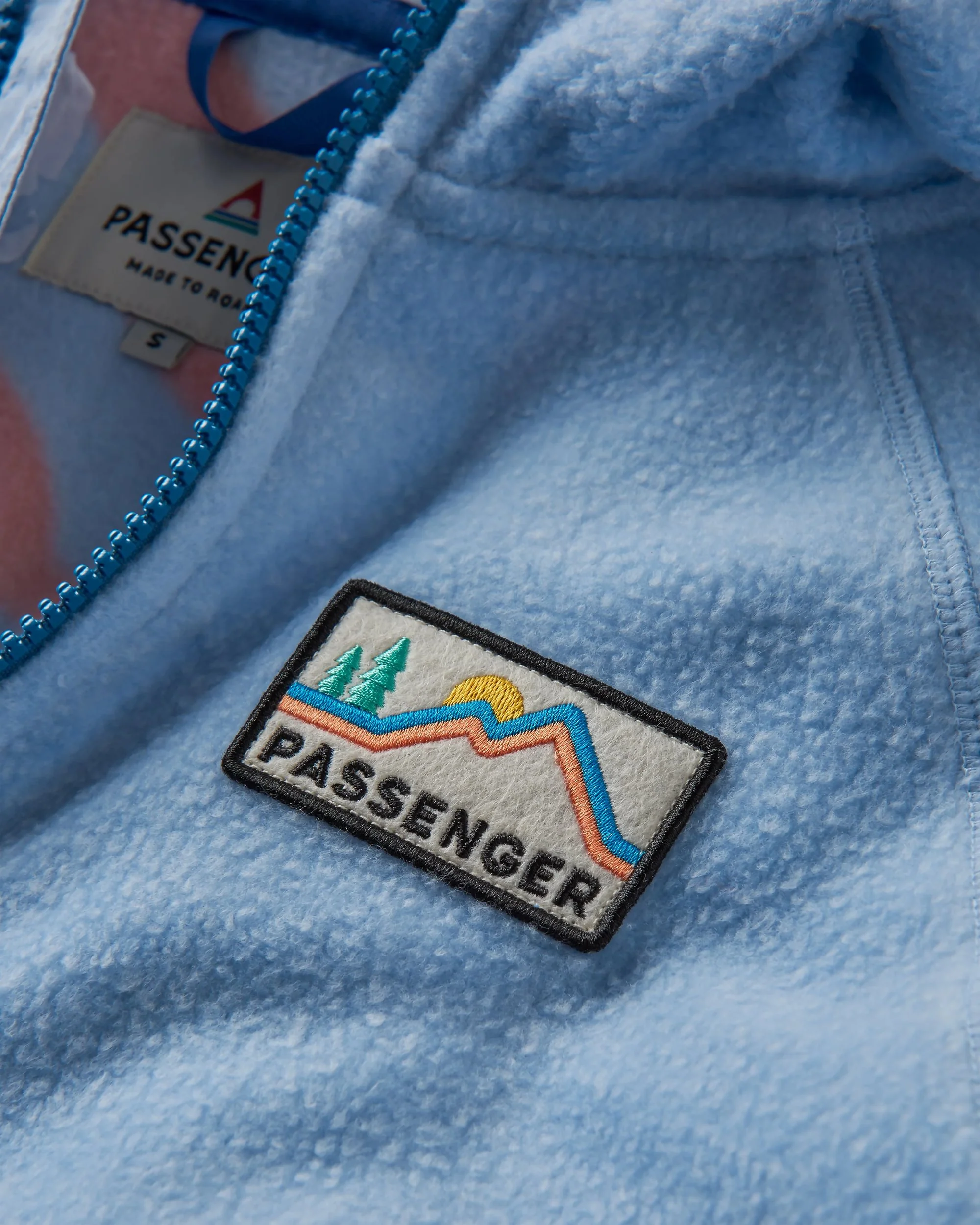 North Coast Vista Full Zip Sherpa Fleece - Blue Fog - Image 8