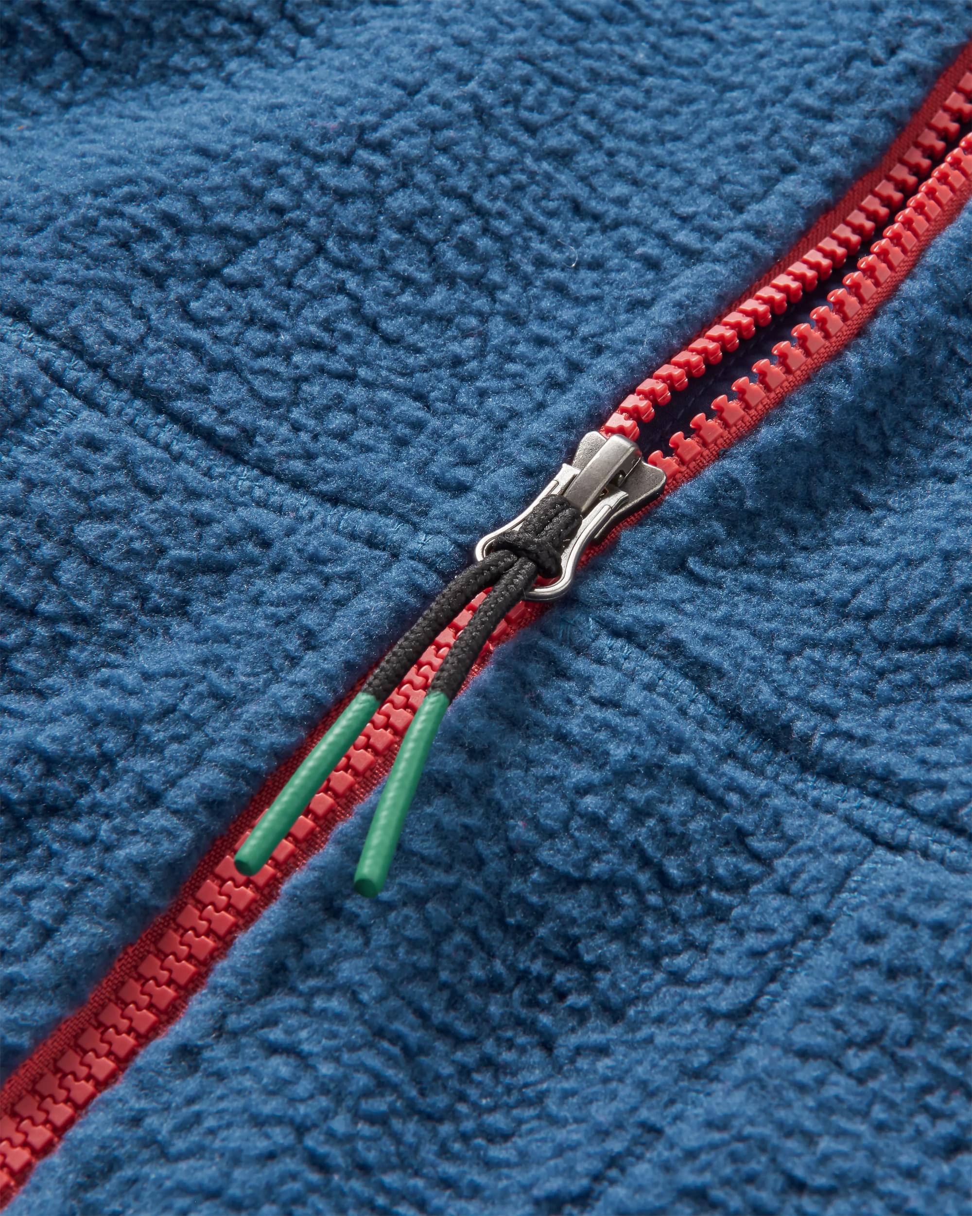 North Coast Full Zip Sherpa Fleece - Dark Denim - Image 11