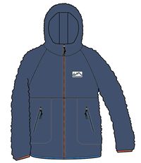 North Coast Full Zip Sherpa Fleece - Dark Denim - Image 13