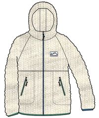 North Coast Full Zip Sherpa Fleece - Oatmeal - Image 10
