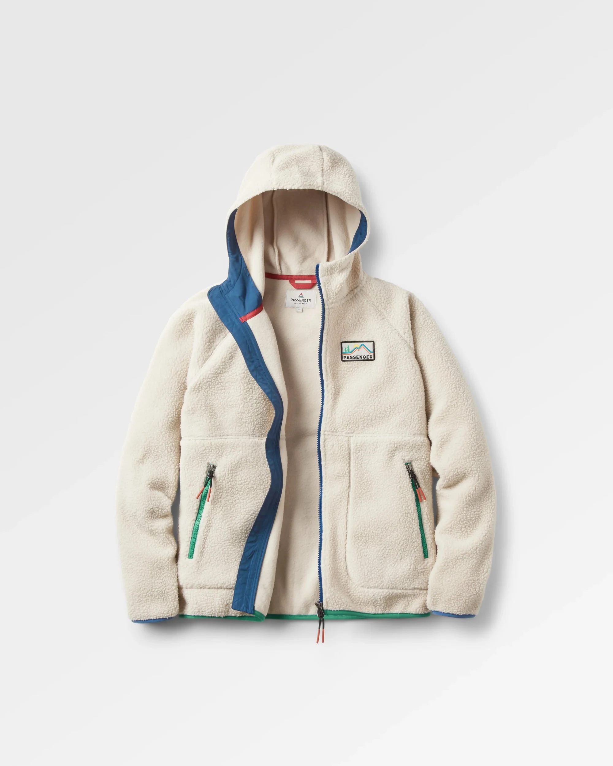 North Coast Full Zip Sherpa Fleece - Oatmeal - Image 2