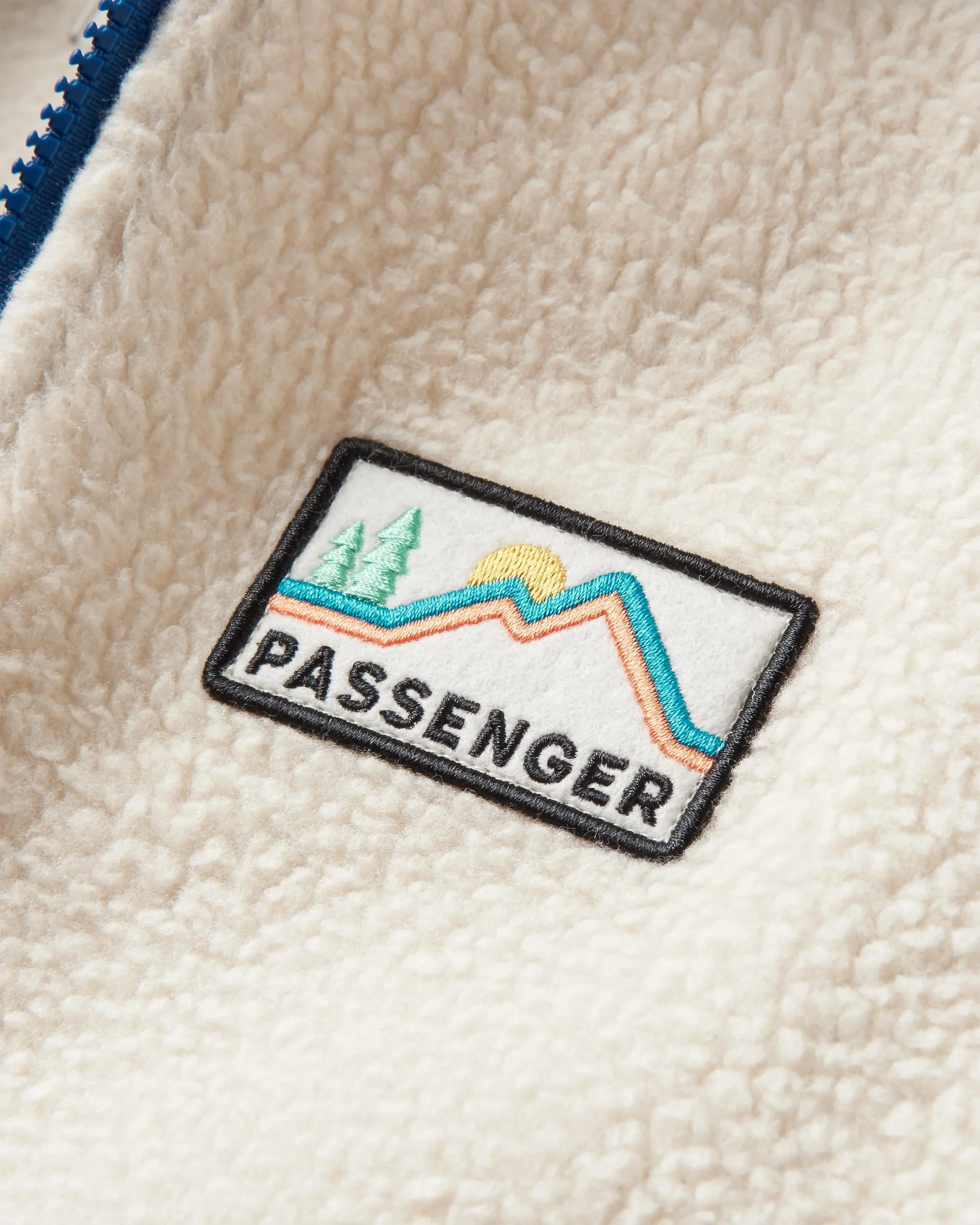 North Coast Full Zip Sherpa Fleece - Oatmeal - Image 6