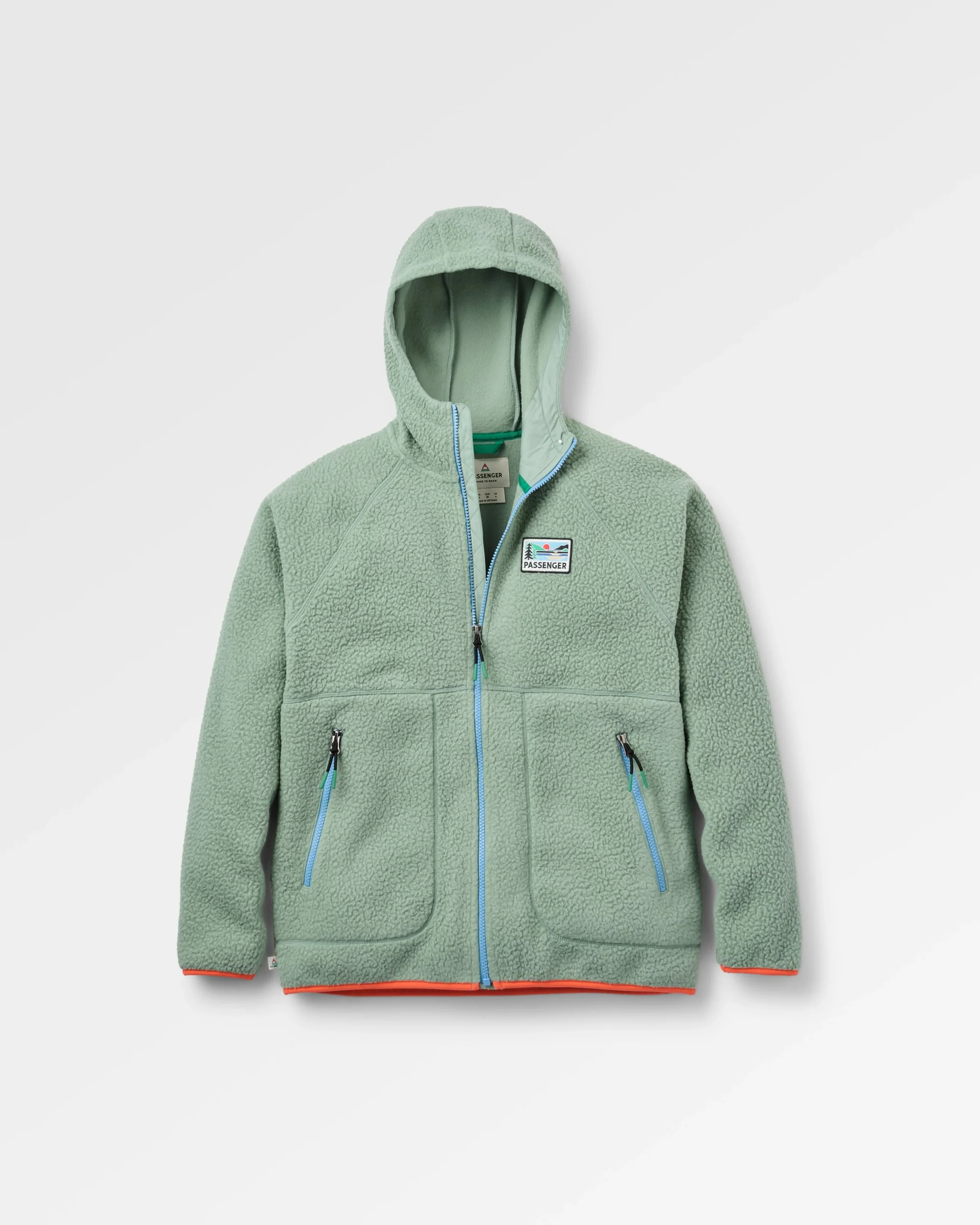 North Coast Full Zip Sherpa Fleece - Pistachio - Image 2