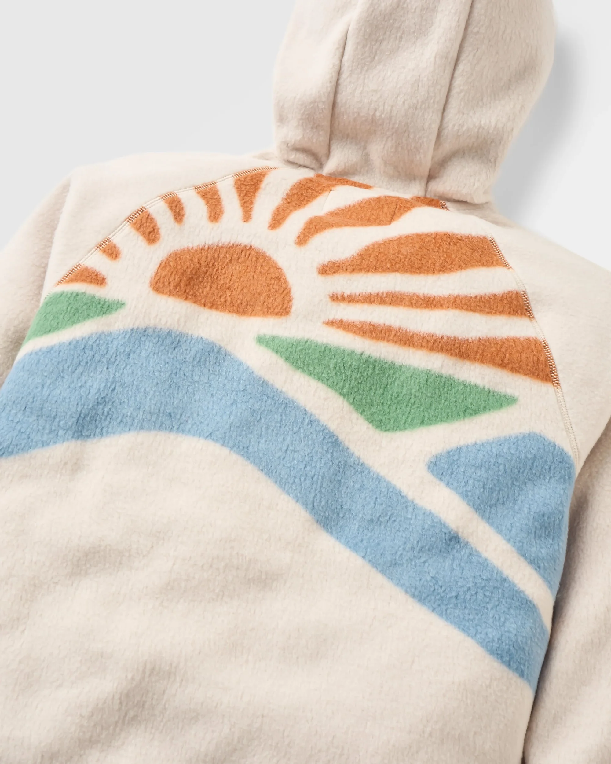 North Coast Vista Full Zip Sherpa Fleece - Oatmeal - Image 8