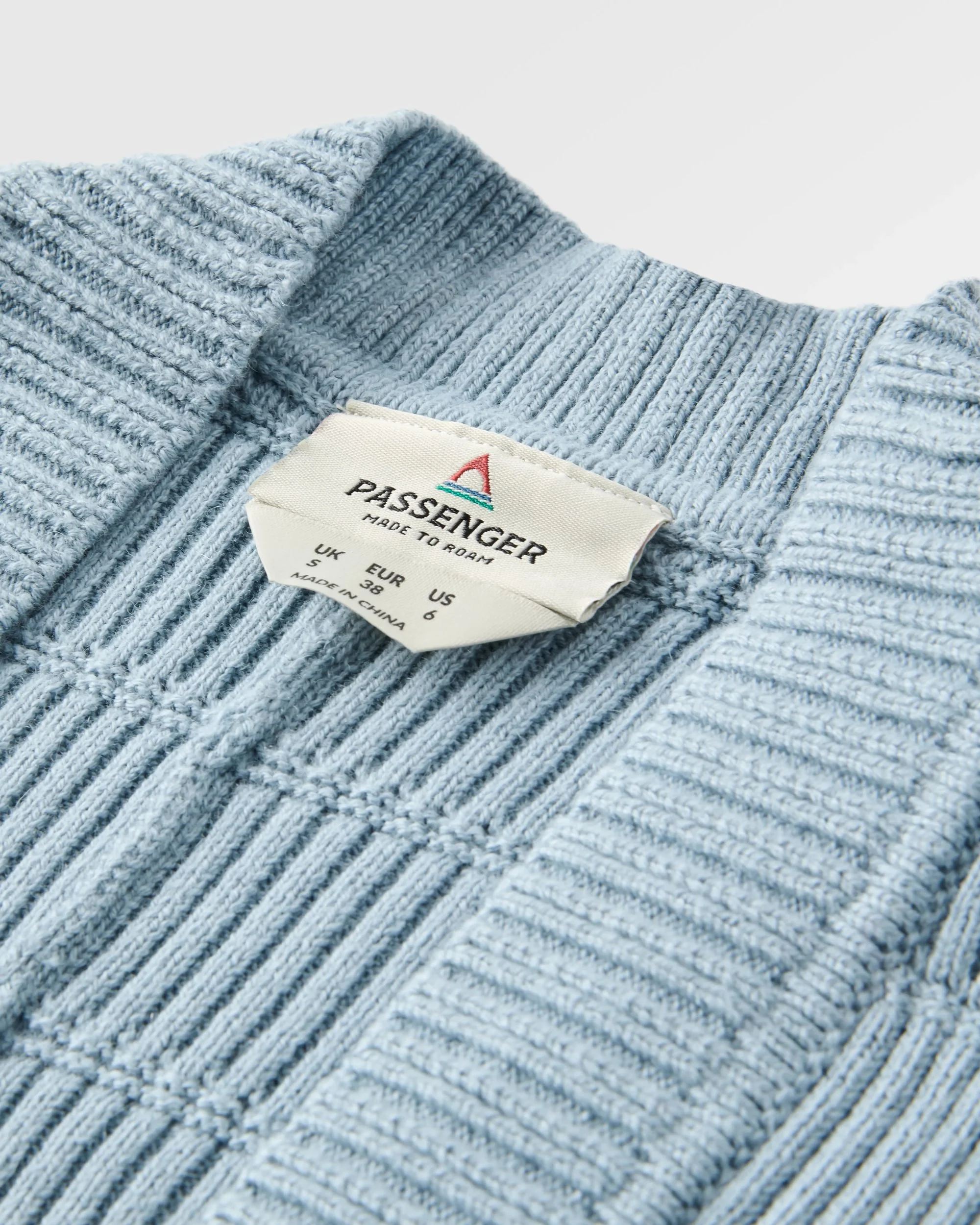 Nurture Organic Cotton Cardigan - Faded Denim - Image 5