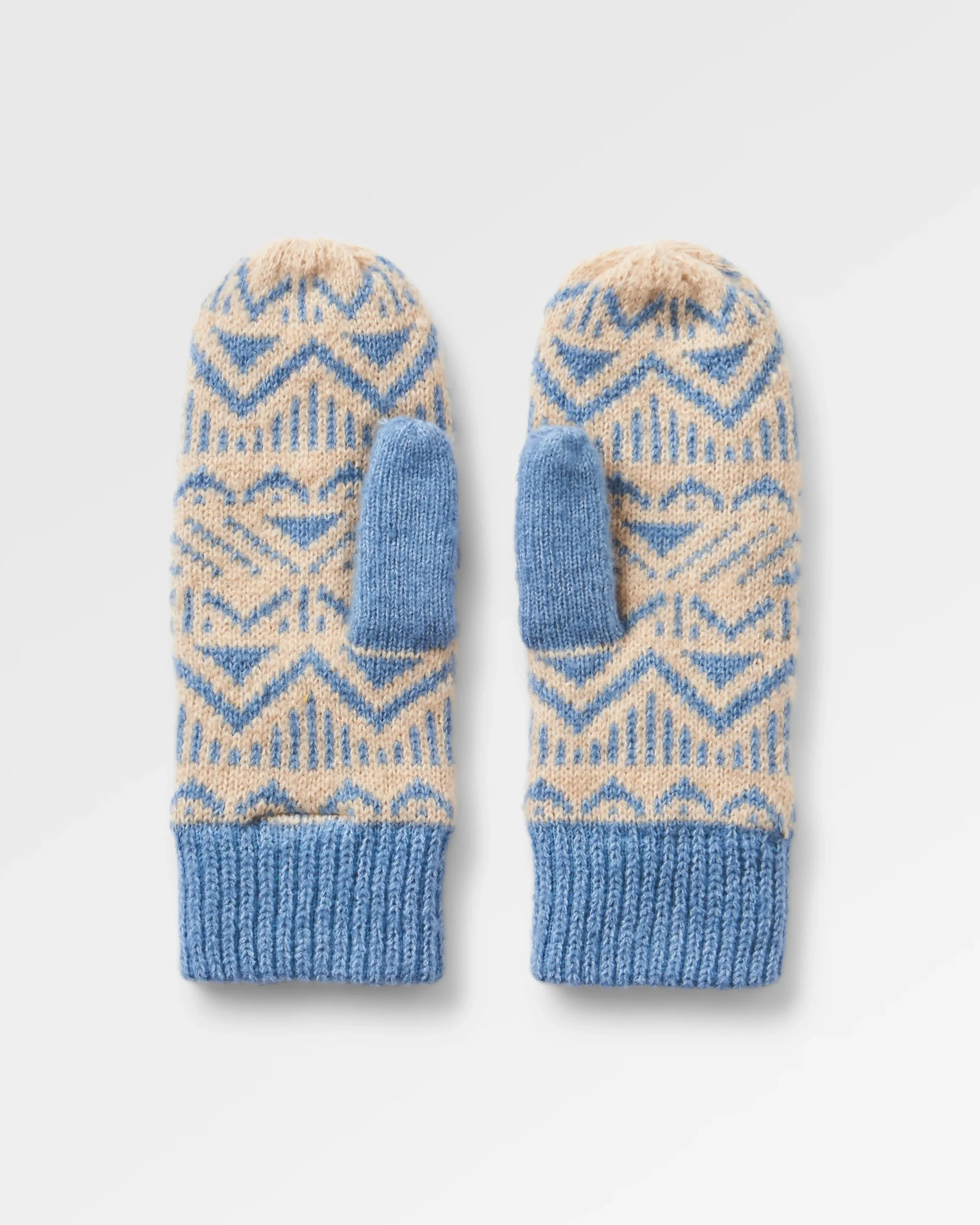Nurture Fleece Lined Mittens - Faded Denim - Image 3