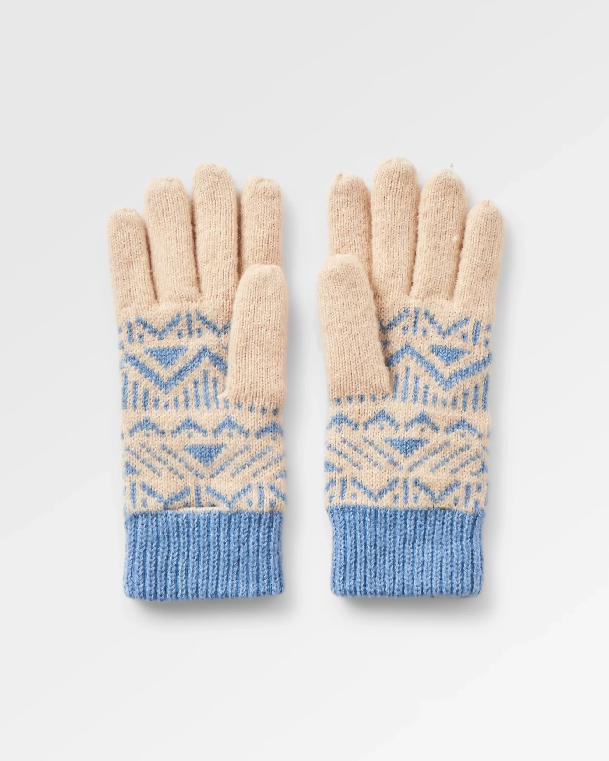 Nurture Knitted Gloves - Faded Denim/Stone - Image 3
