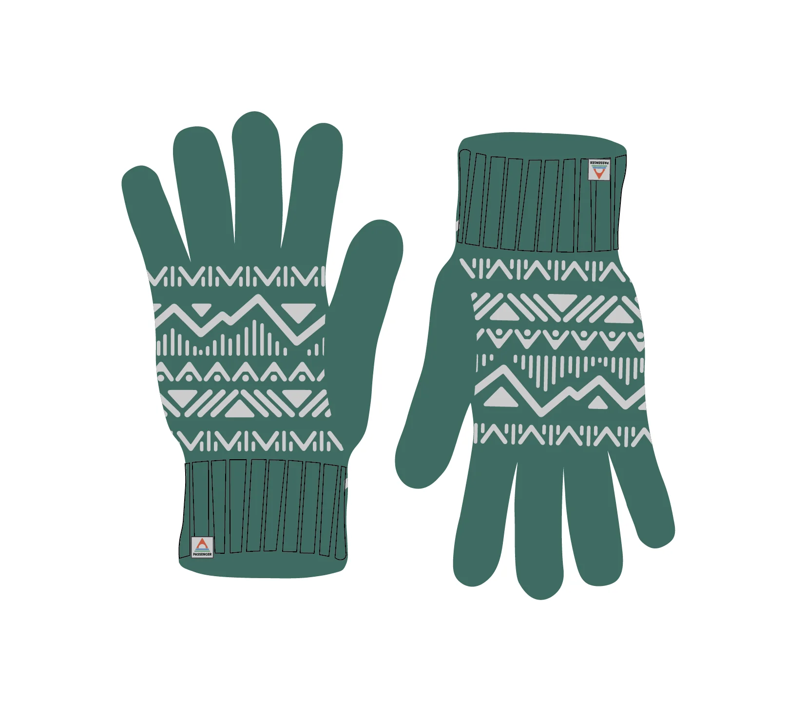 Nurture Knitted Gloves - Greenlake - Image 5