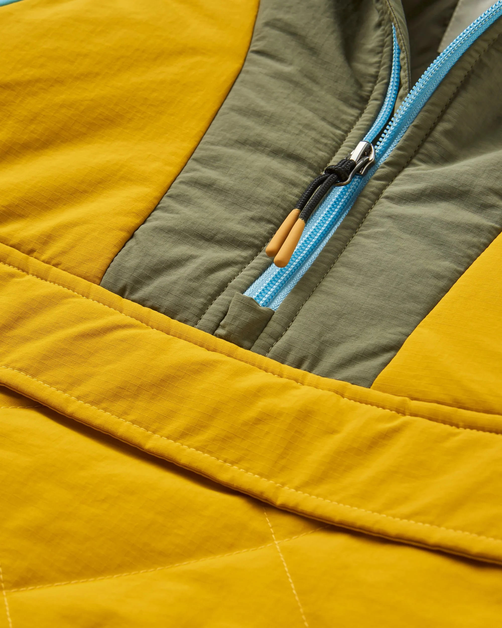 Ocean Insulated Anorak - Dusty Olive/Heritage Yellow - Image 8