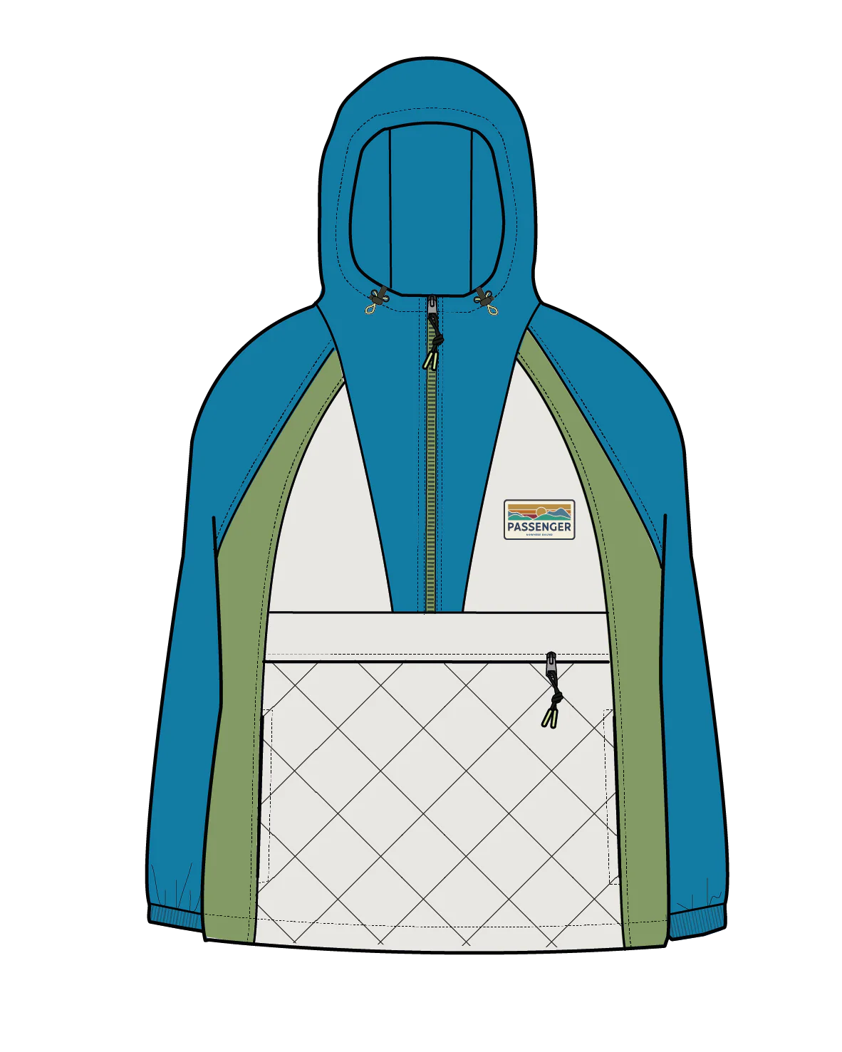 Ocean Insulated Anorak - Bluejay/Feather - Image 13