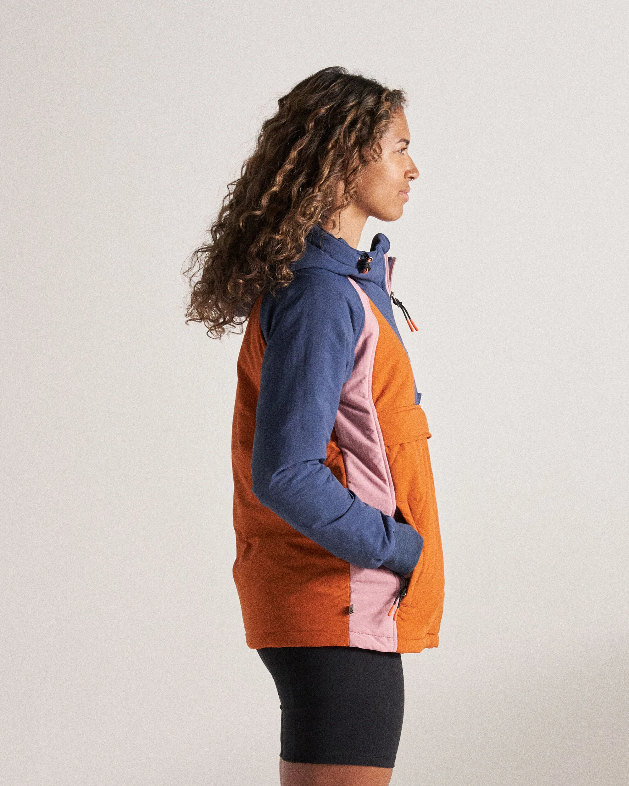 Ocean Insulated Anorak - Dark Denim/Sunset Orange - Image 14