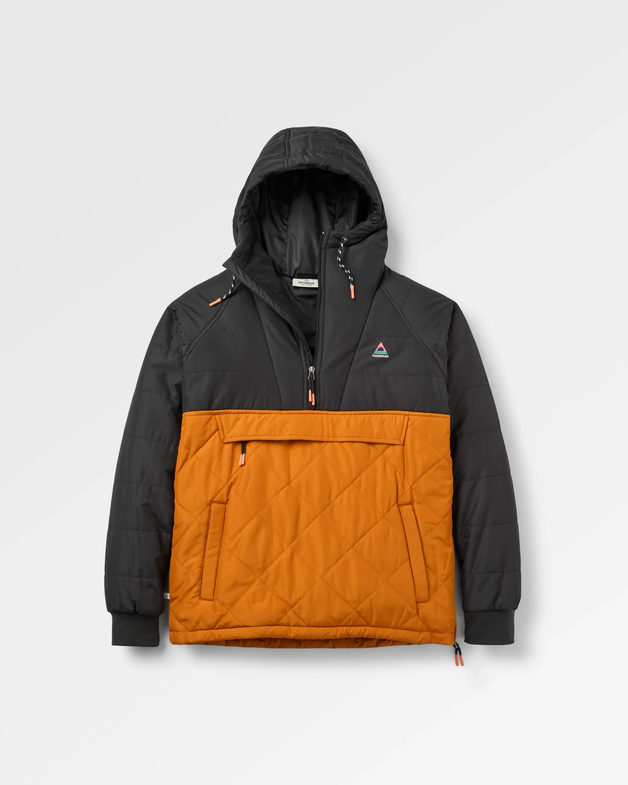 Oceanic Insulated Anorak - Black/Retro Orange - Image 2