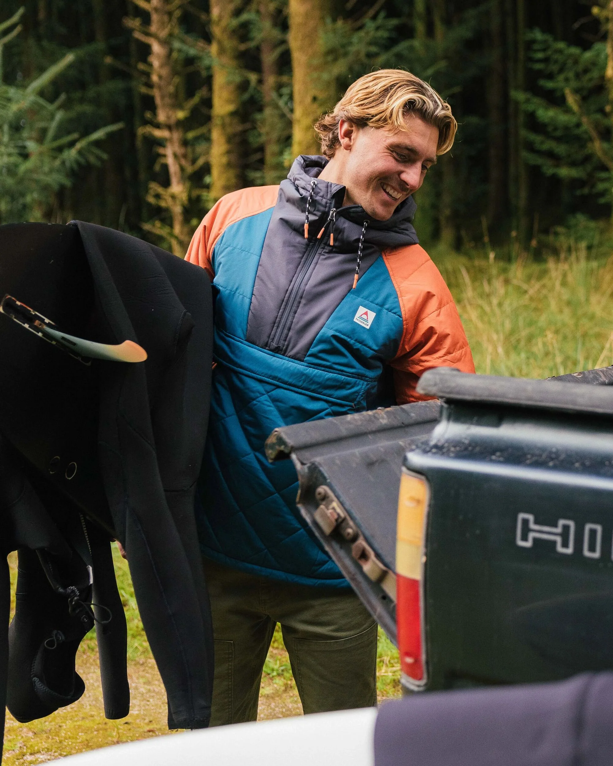 Oceanic Insulated Anorak - Tidal Blue/Burnt Orange - Image 4