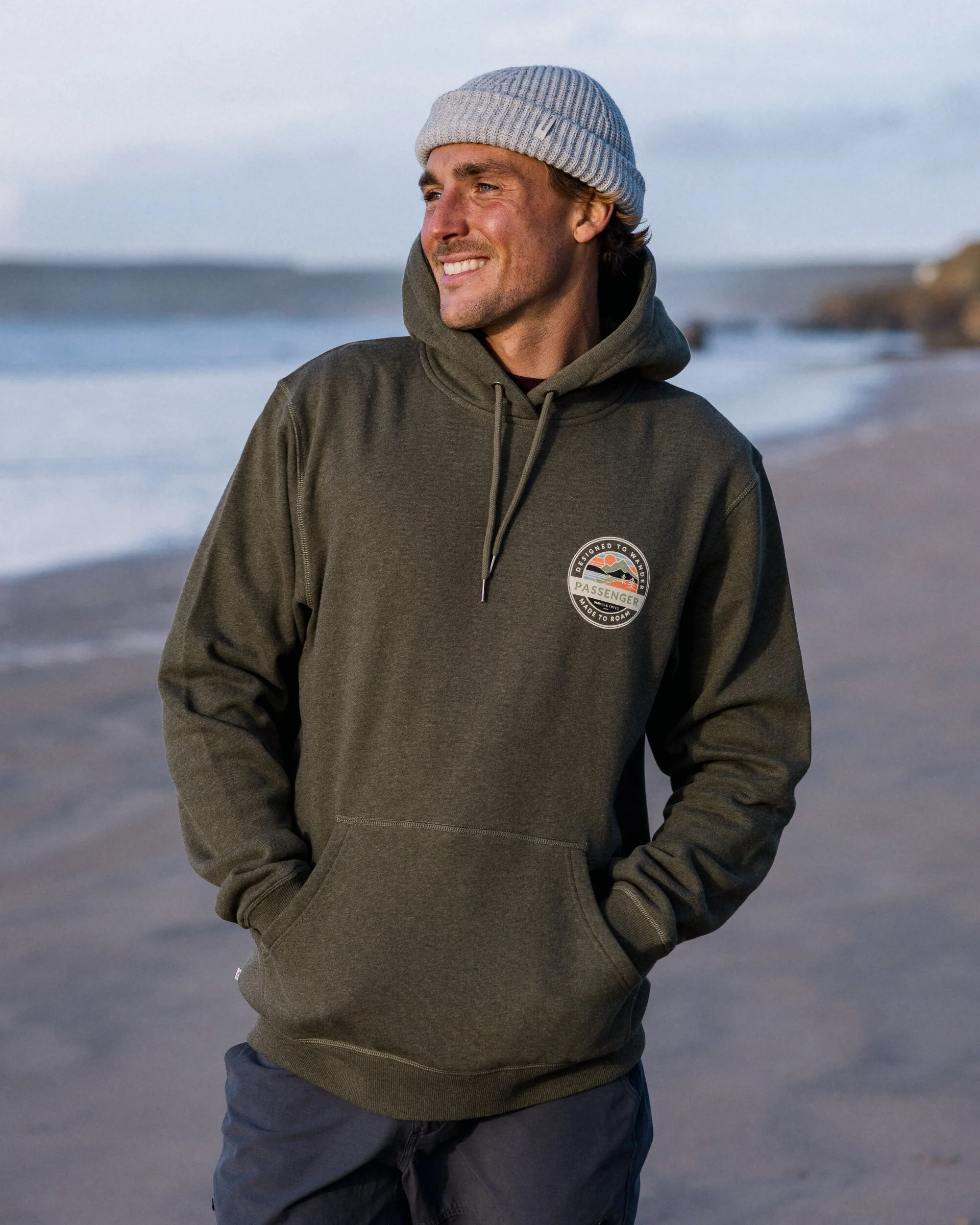 Odyssey Hoodie - Khaki Marl - Image 2