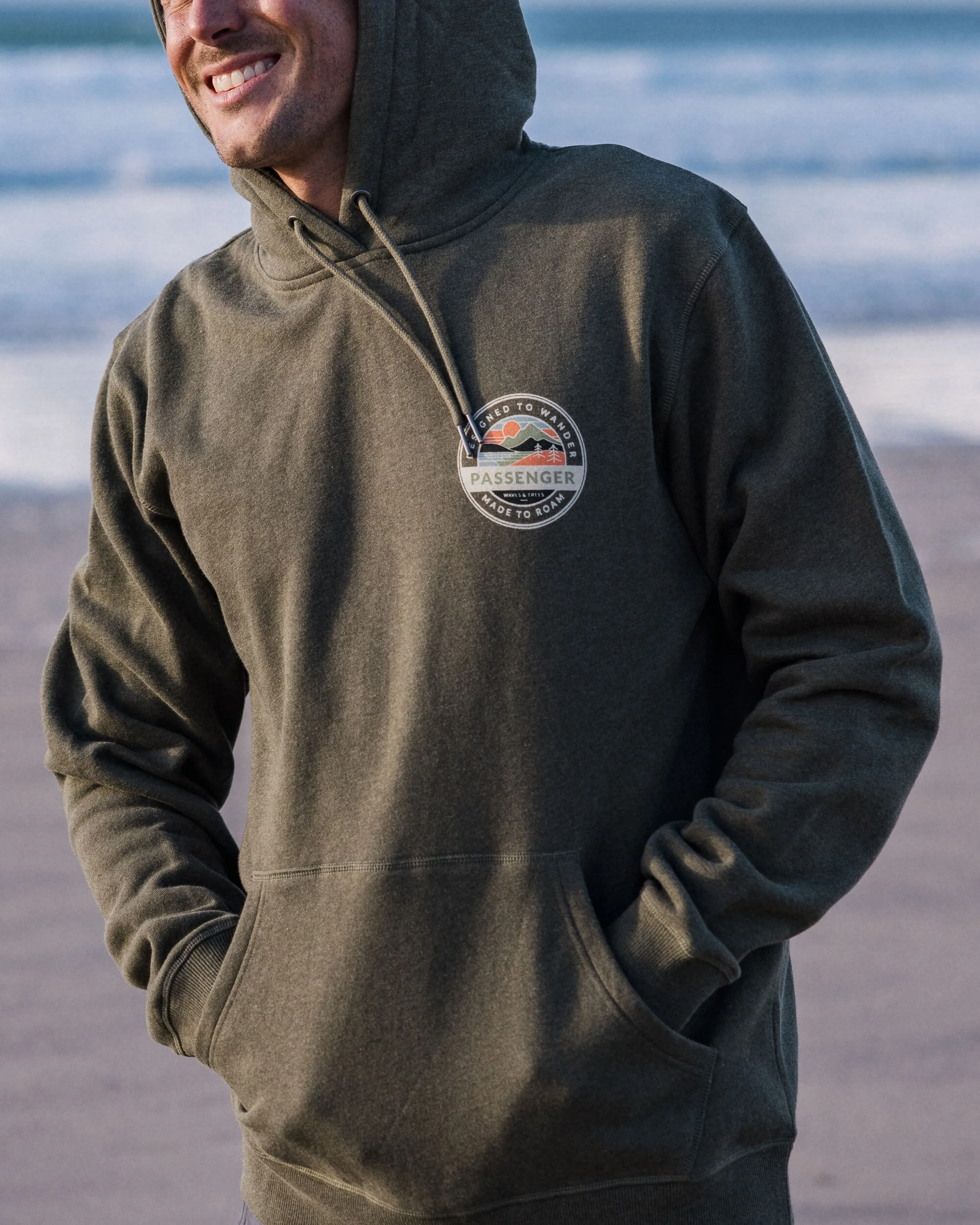 Odyssey Hoodie - Khaki Marl - Image 3