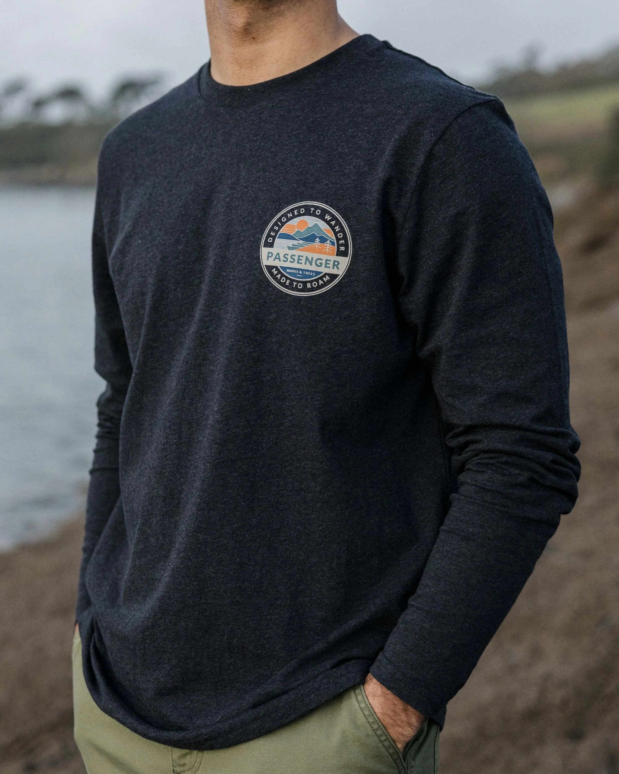 Odyssey LS T-Shirt - Ebony Marl - Image 3