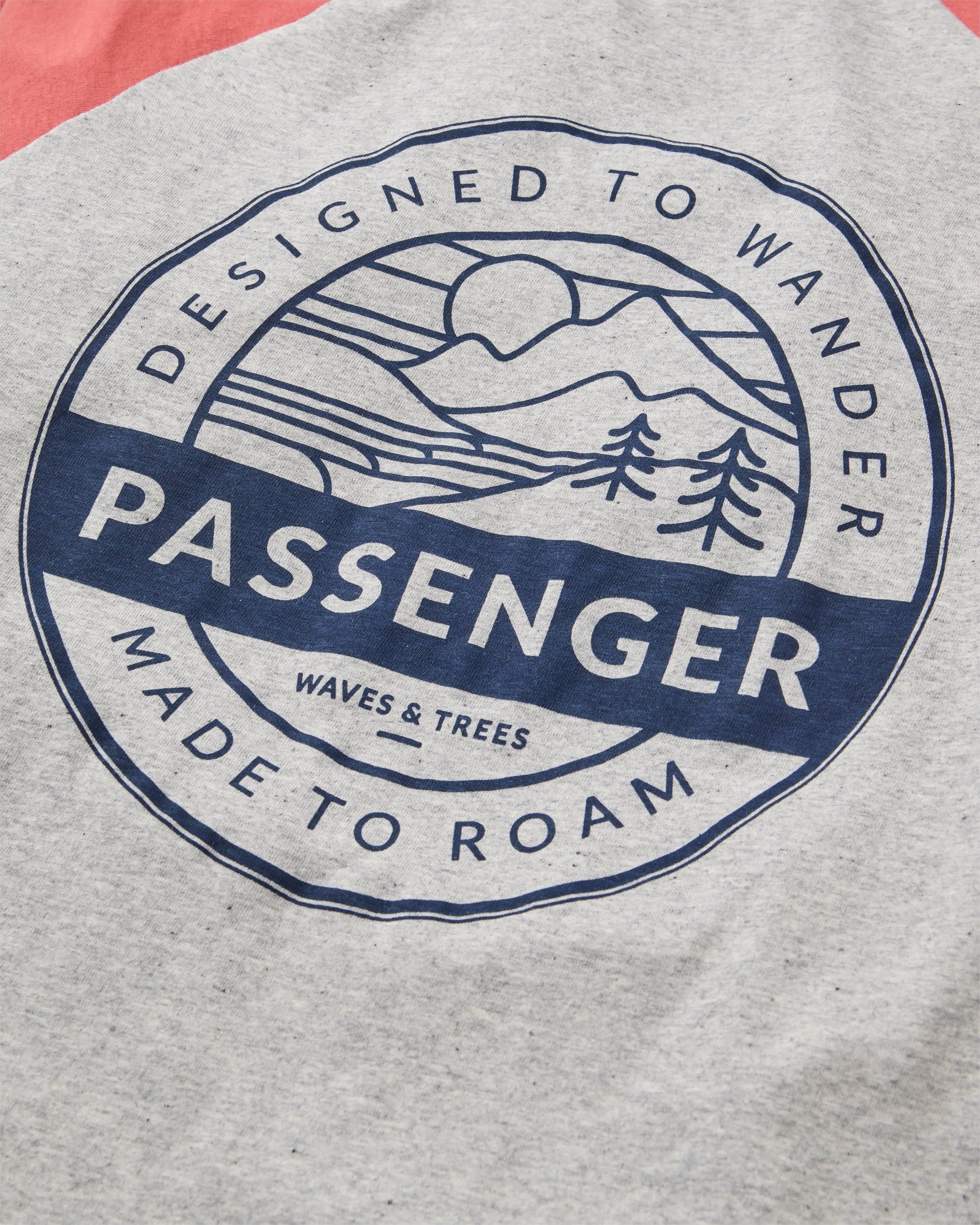Odyssey Raglan LS T-Shirt - Redwood/Grey Marl - Image 4