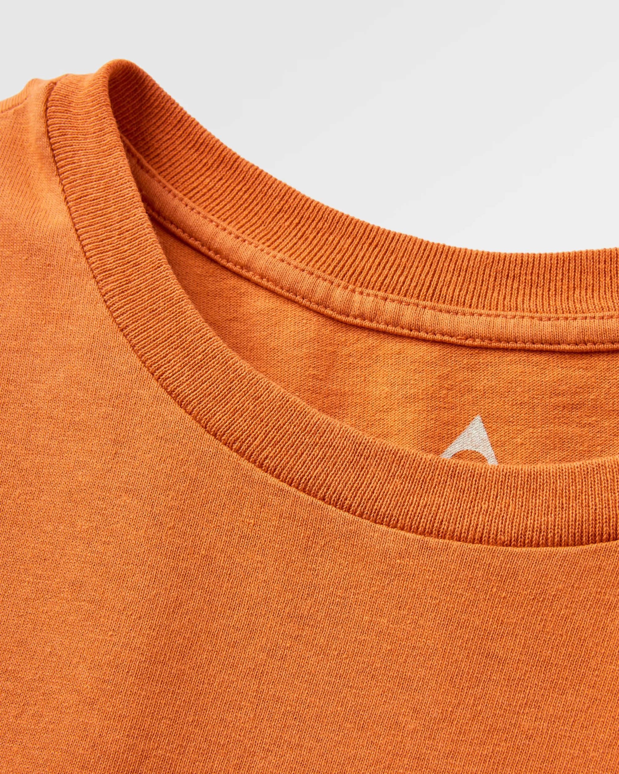 Odyssey Organic Cotton T-Shirt - Burnt Orange - Image 8