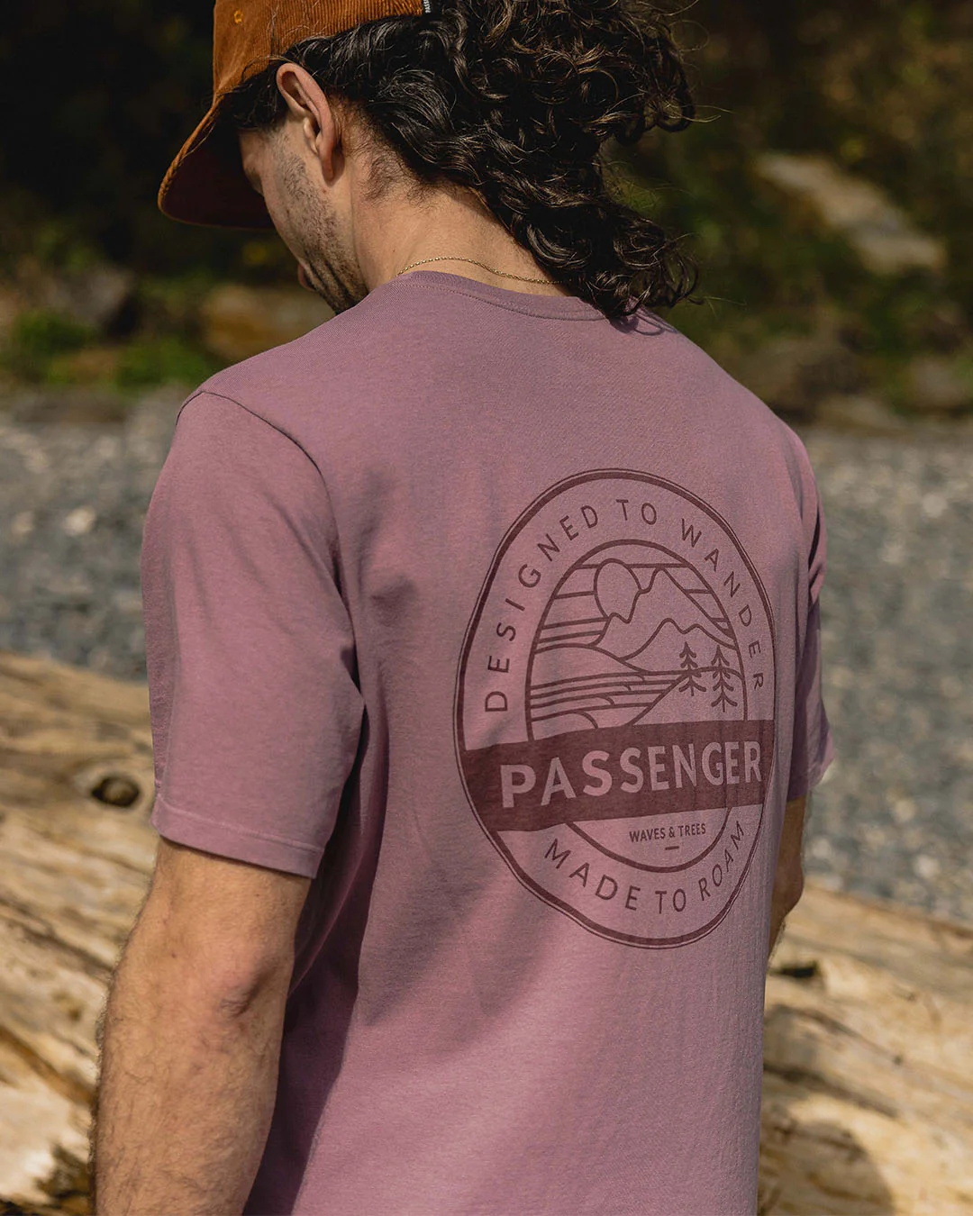 Odyssey Organic Cotton T-Shirt - Grape - Image 3