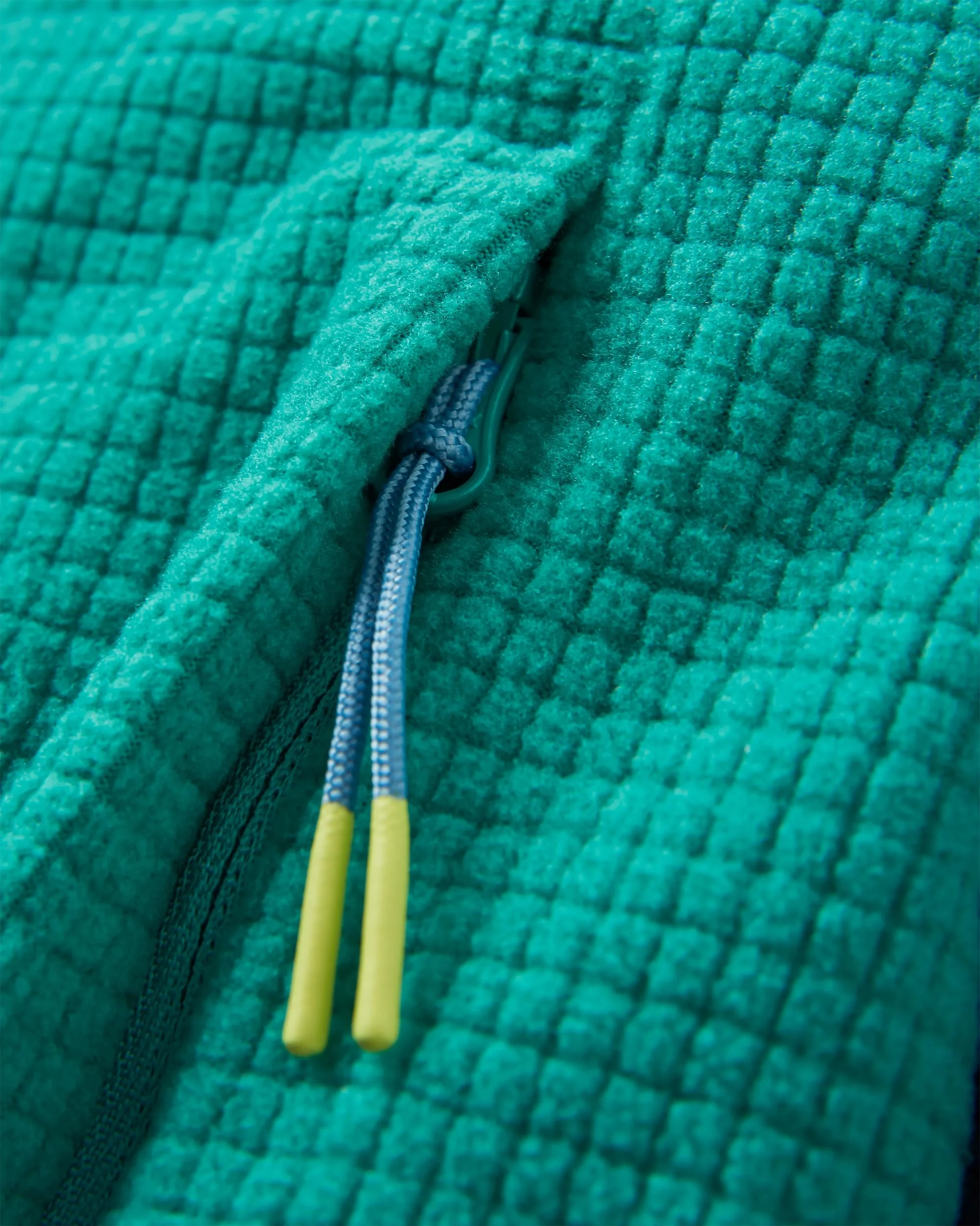 Off Trail Grid Polar Fleece - Rich Navy/Green Lake - Image 9