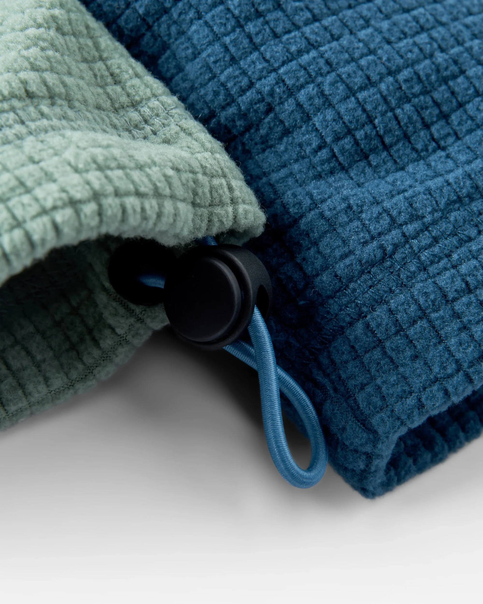 Off Trail Grid Polar Fleece - Pistachio/Dark Denim - Image 11