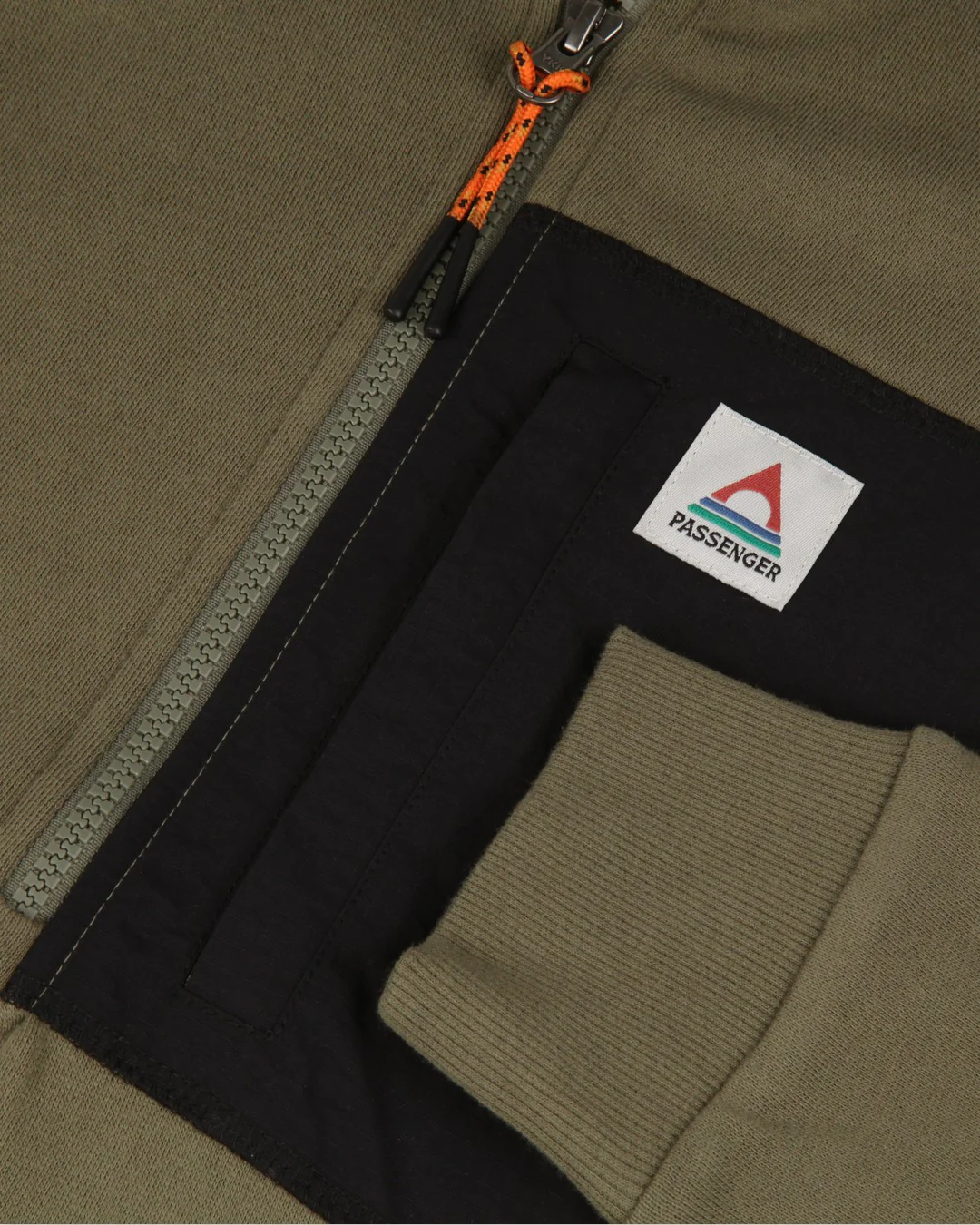 Offgrid 1/4 Zip Sweatshirt - Dusty Olive - Image 7