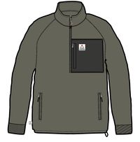 Offgrid 1/4 Zip Sweatshirt - Dusty Olive - Image 9