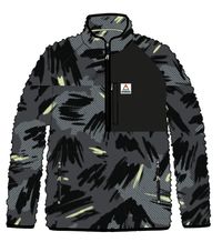 Offgrid 1/2 Zip Sherpa Fleece - Abstract Mountain Charcoal - Image 9