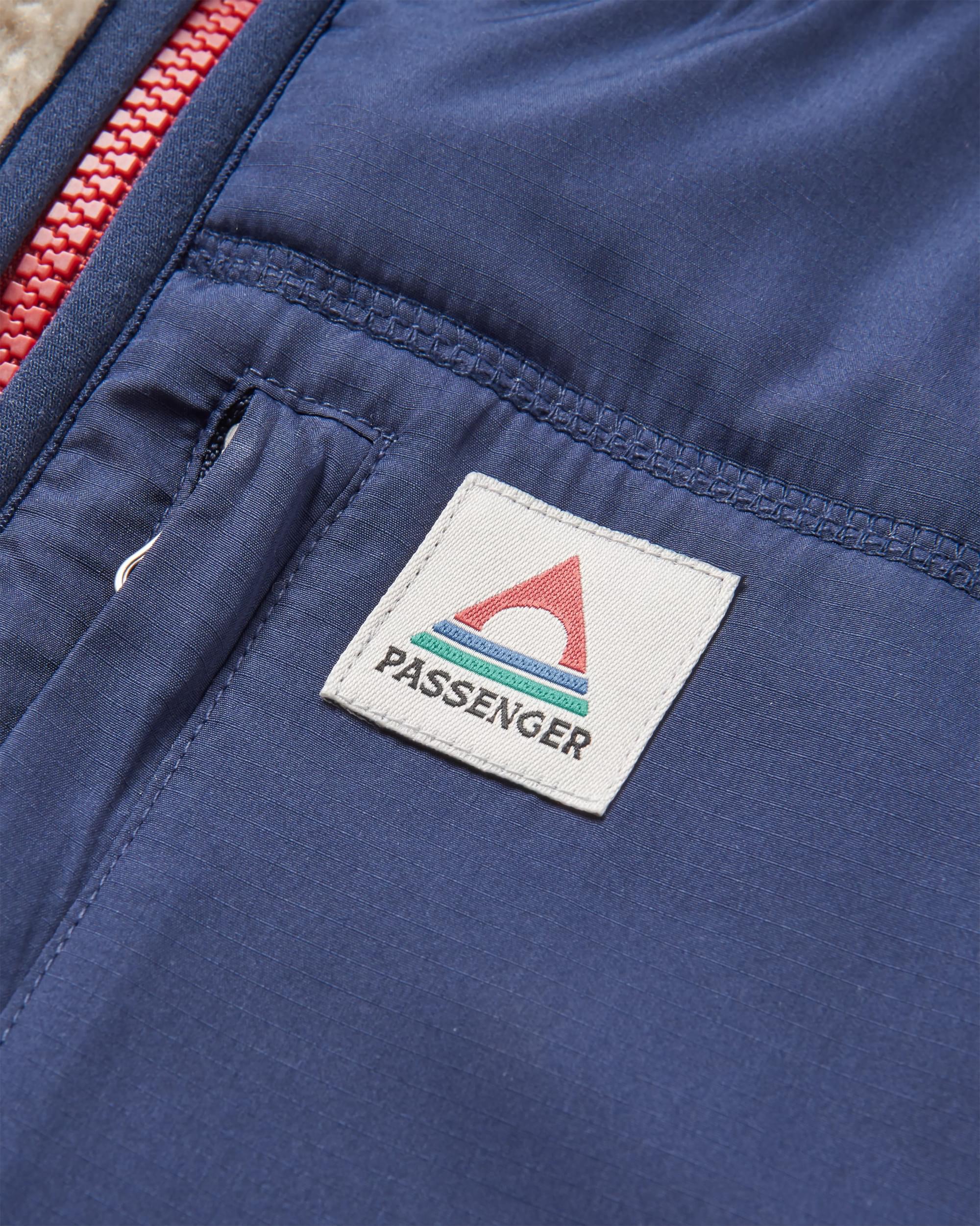 Offgrid 1/2 Zip Sherpa Fleece - Oatmeal/Navy - Image 8