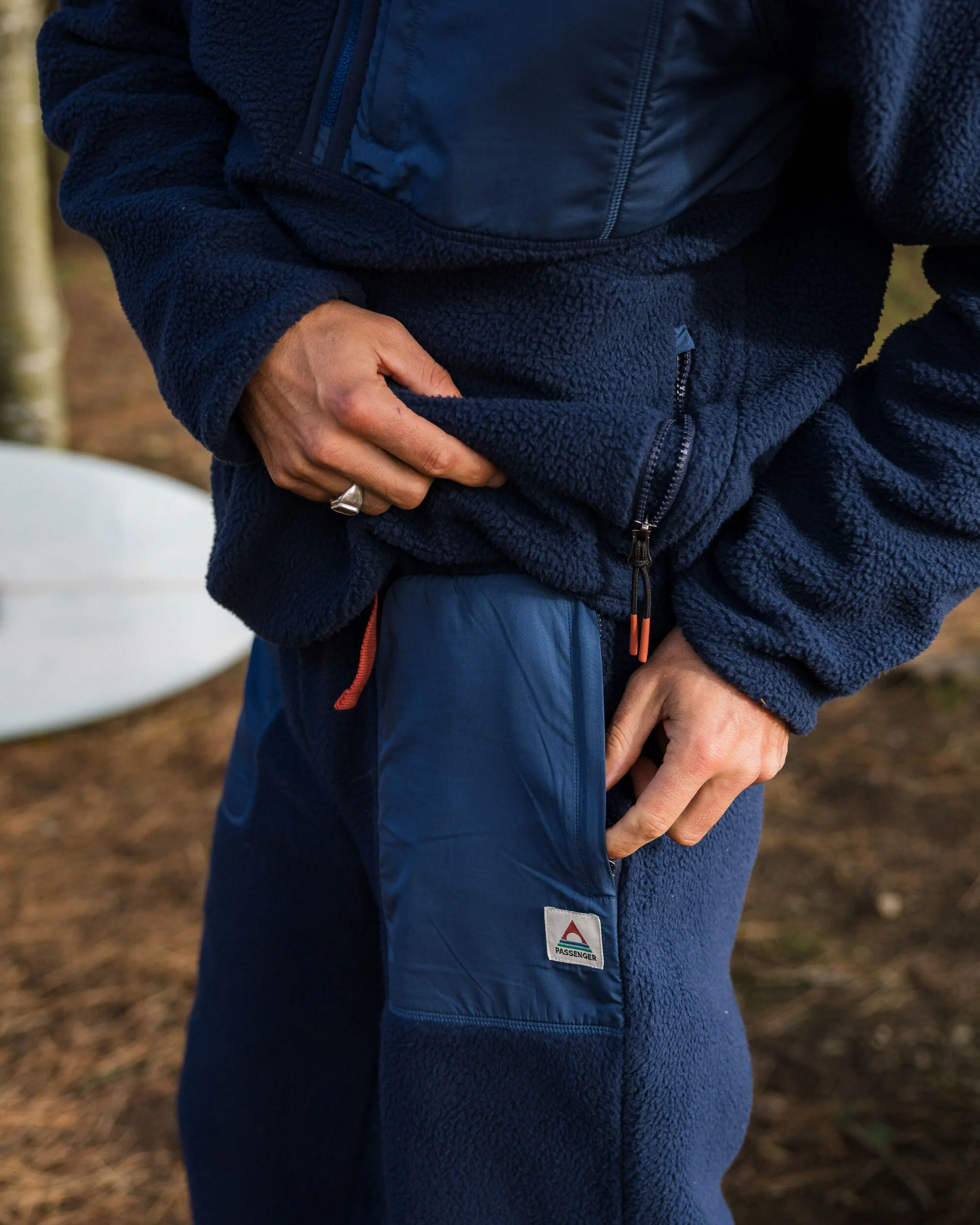 Offgrid Sherpa Fleece Jogger - Rich Navy - Image 2