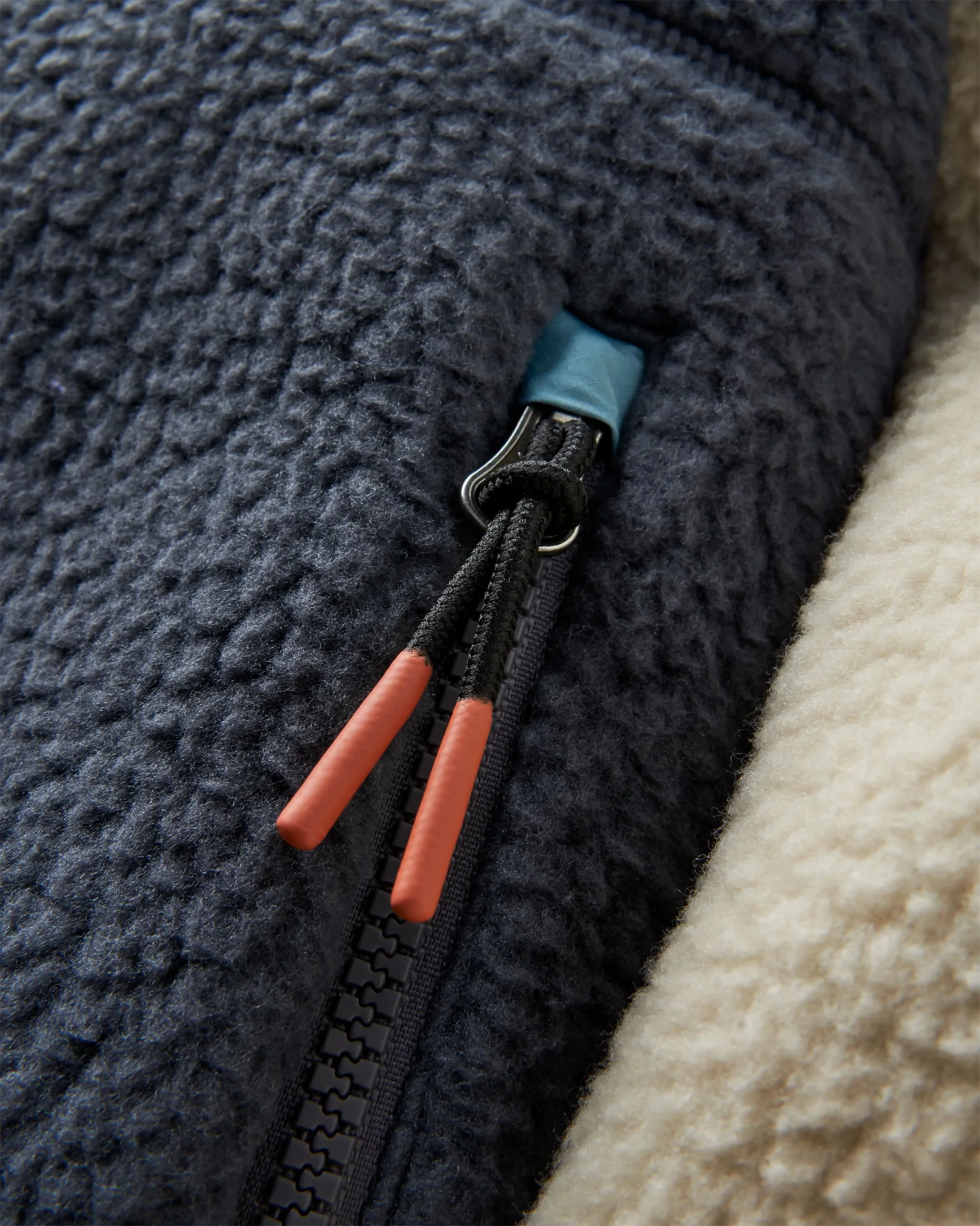 Offgrid 1/2 Zip Sherpa Fleece - Oatmeal/Charcoal - Image 6
